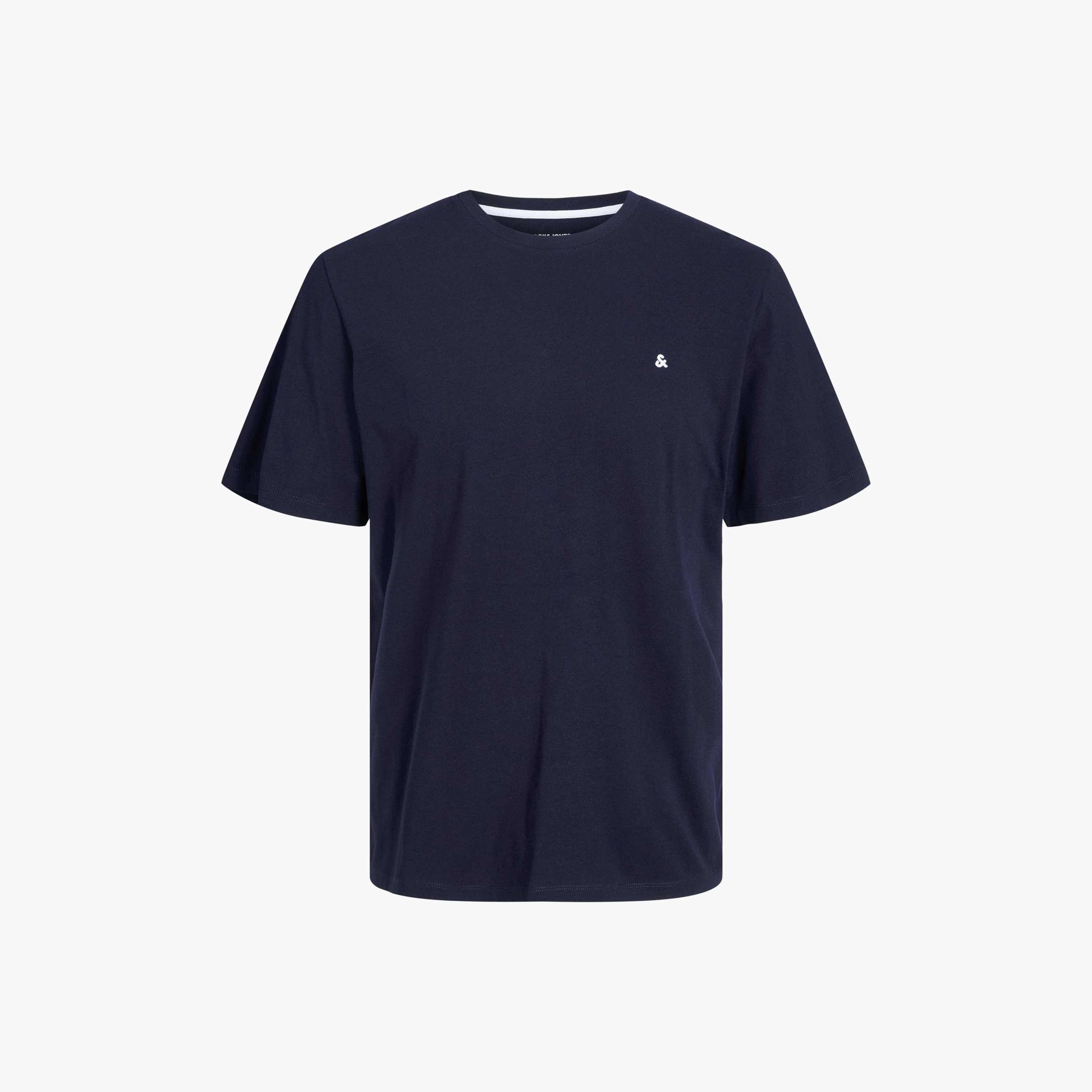 تي شيرت رجالي بأكمام قصيرة وياقة دائرية وشعار مطرز من جاك اند جونز-men-clothing-tshirtsandpolos-tshirts-image-21