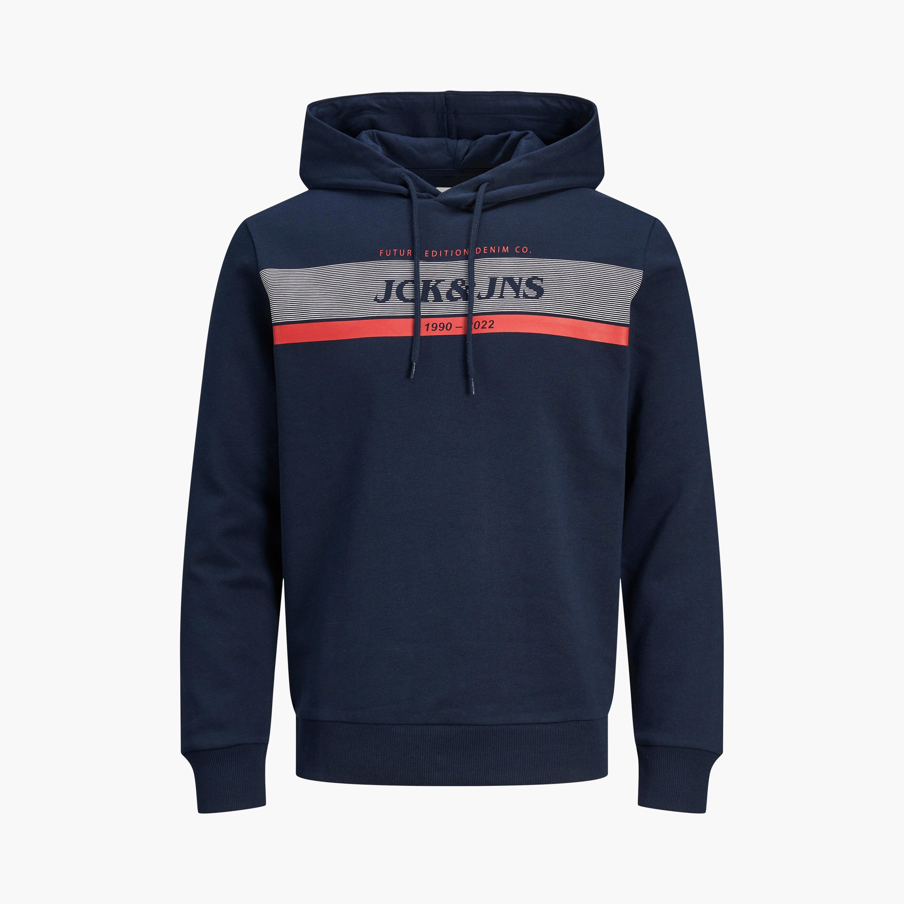 Jack & Jones Plus Size Printed Long Sleeves Hoodie-men-winterwear-hoodiesandsweatshirts-image-1