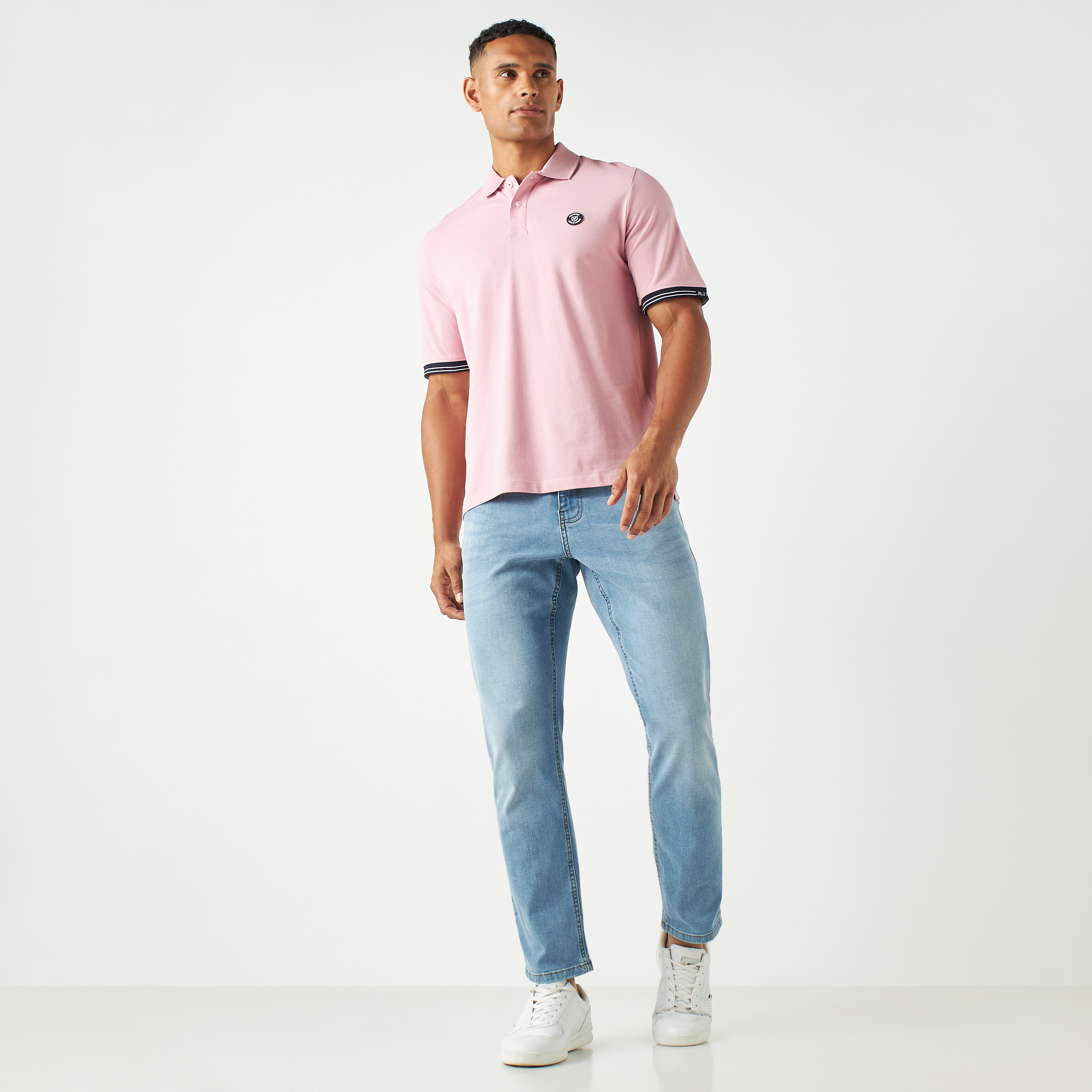 Jack & Jones Plain Collared Short Sleeves Polo T-Shirt-men-clothing-tshirtsandpolos-polos-image-2