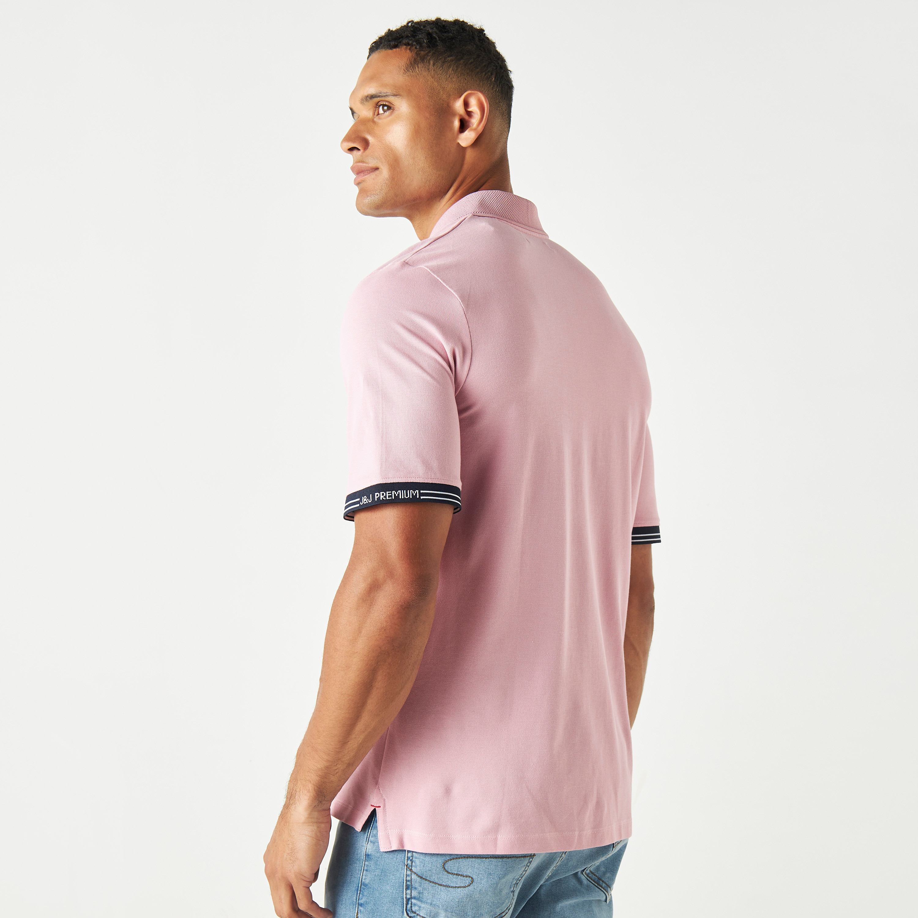 Jack & Jones Plain Collared Short Sleeves Polo T-Shirt-men-clothing-tshirtsandpolos-polos-image-3