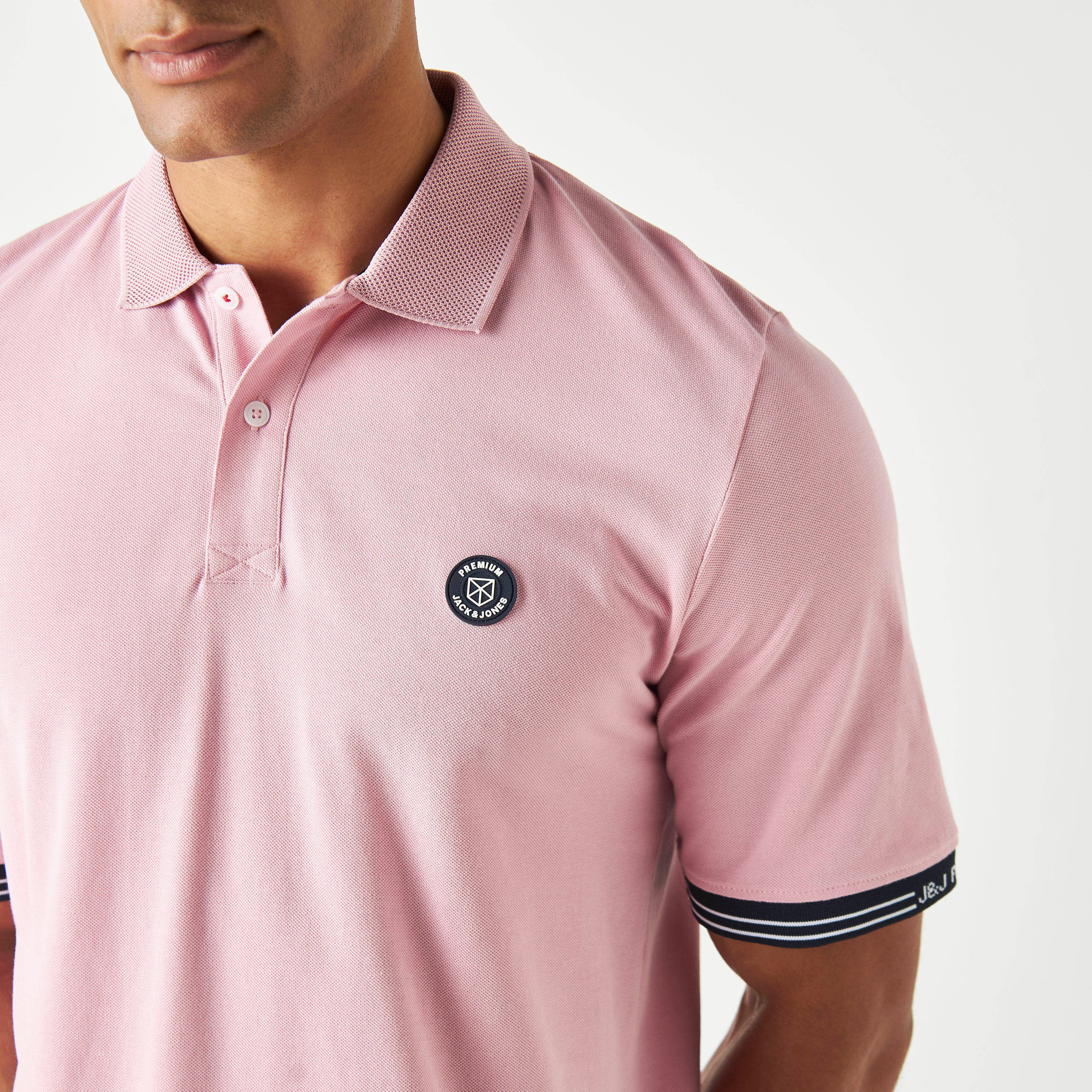 Jack & Jones Plain Collared Short Sleeves Polo T-Shirt-men-clothing-tshirtsandpolos-polos-image-4