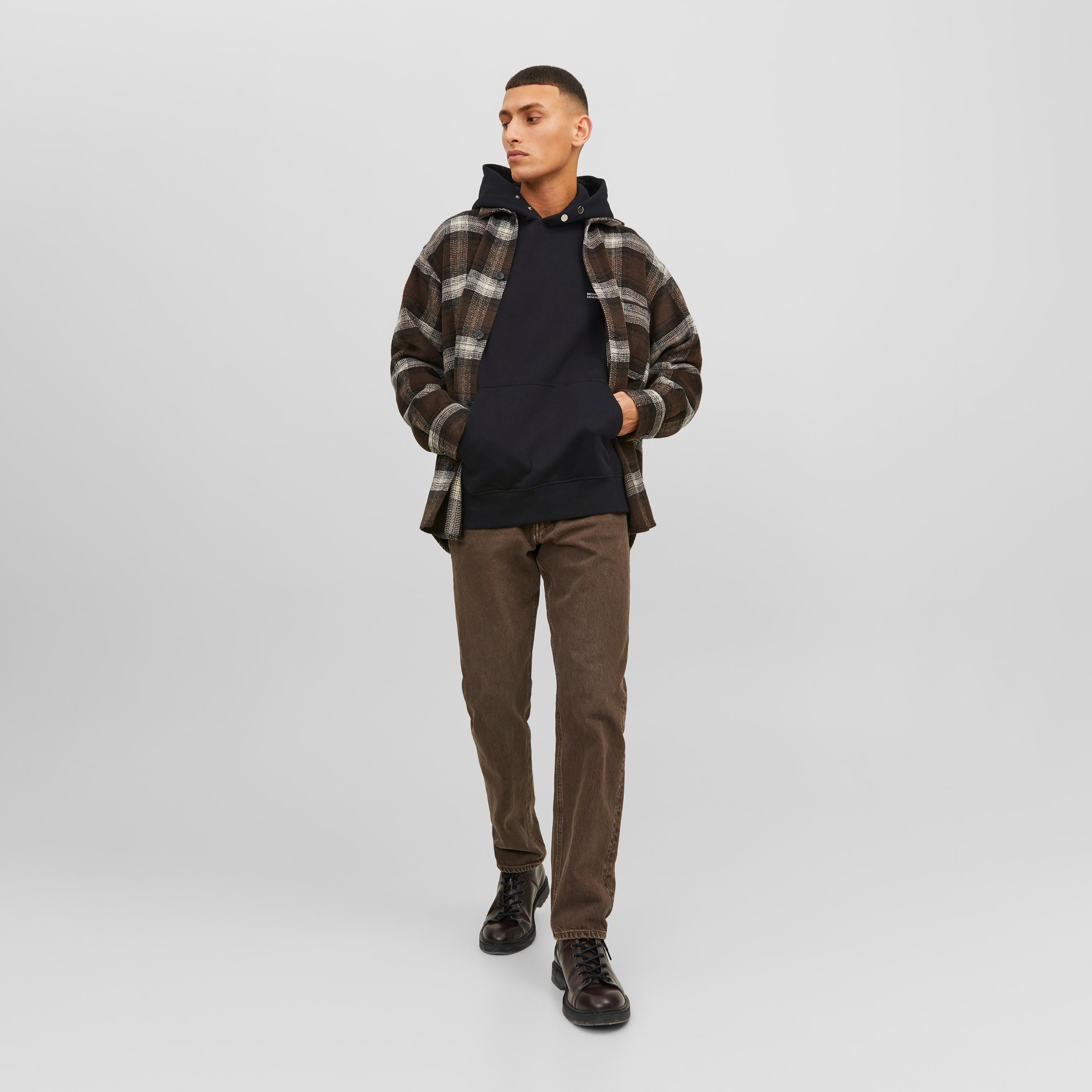 Jack & Jones Printed Hooded Neck Long Sleeves Sweatshirt-men-winterwear-hoodiesandsweatshirts-image-2
