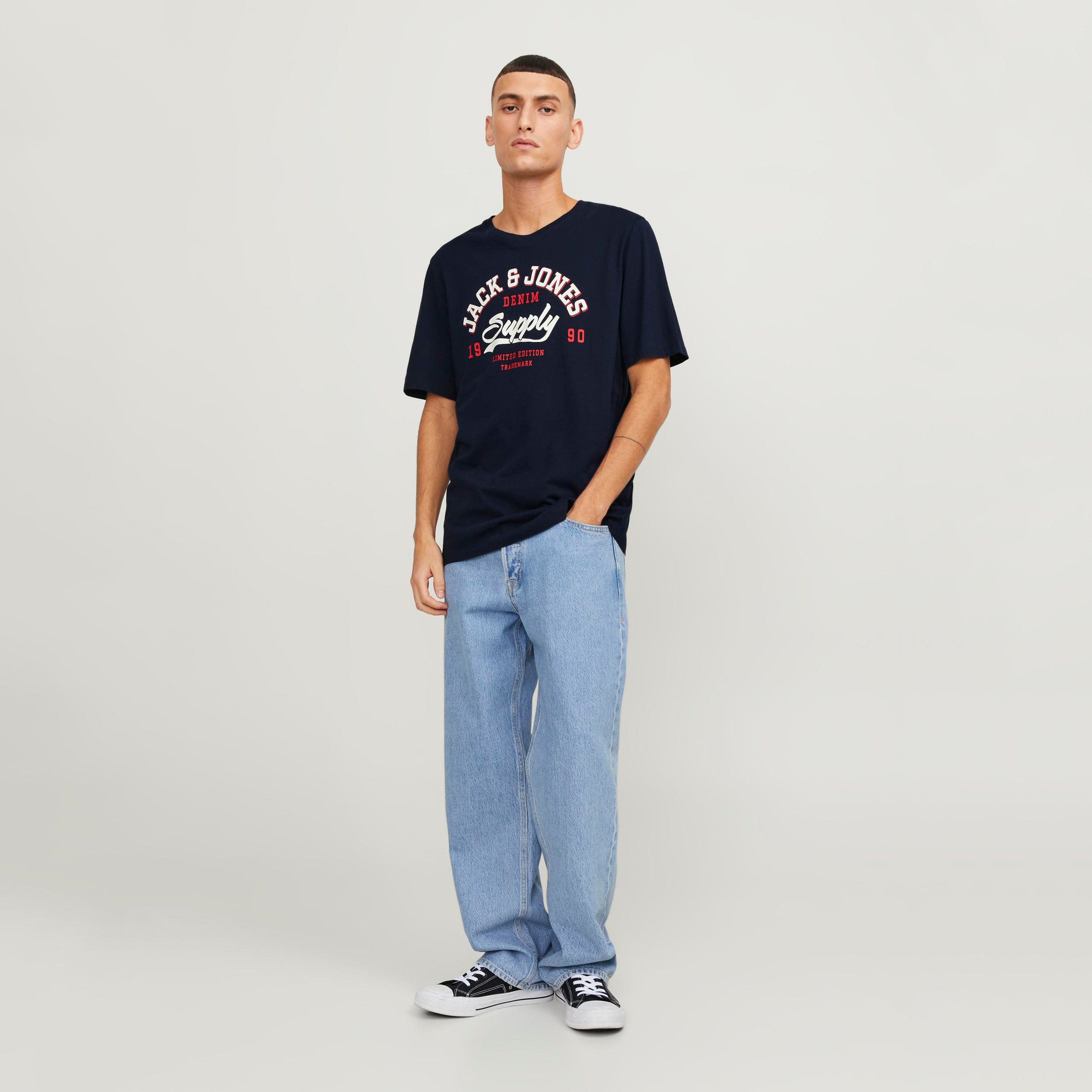 Jack & Jones Logo Crew Neck Short Sleeves T-Shirt-men-clothing-tshirtsandpolos-tshirts-image-2