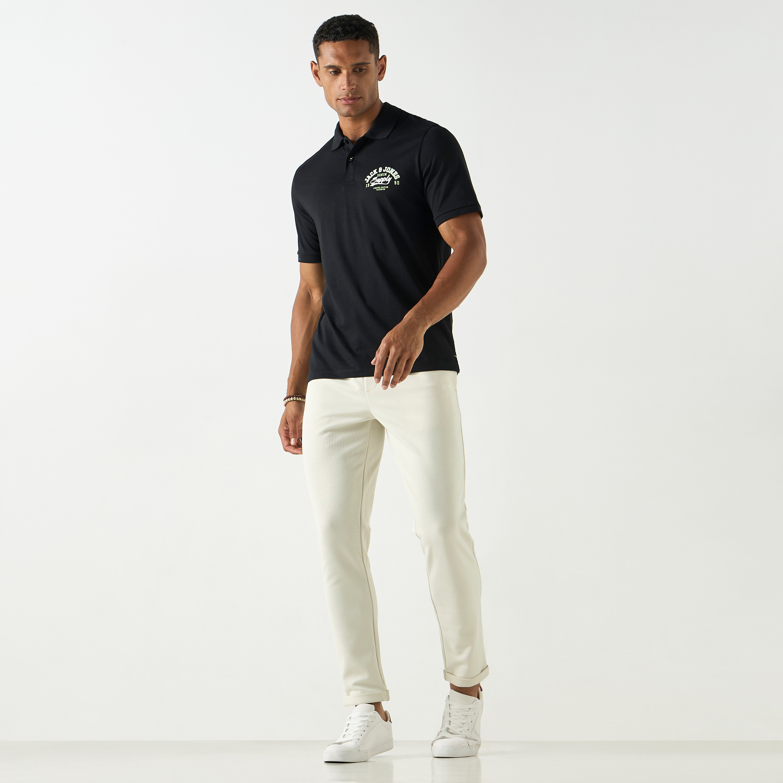 Jack & Jones Logo Collared Short Sleeves Polo T-Shirt-men-clothing-tshirtsandpolos-polos-image-2