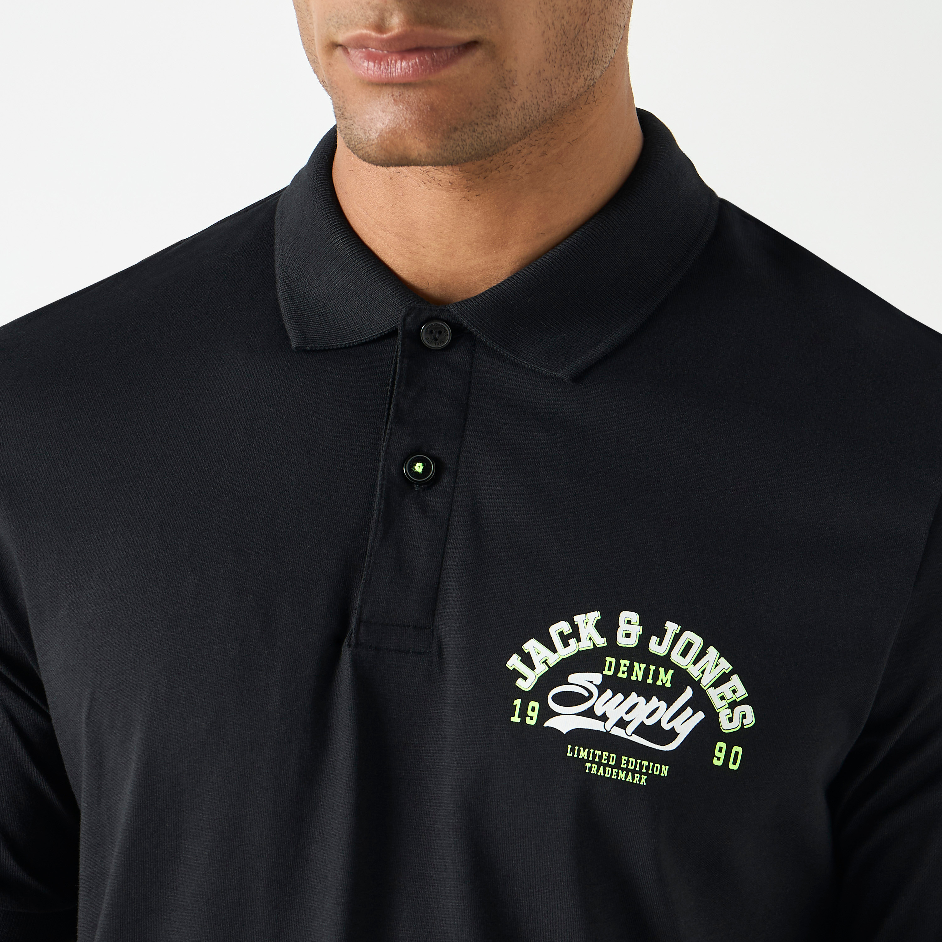 Jack & Jones Logo Collared Short Sleeves Polo T-Shirt-men-clothing-tshirtsandpolos-polos-image-4