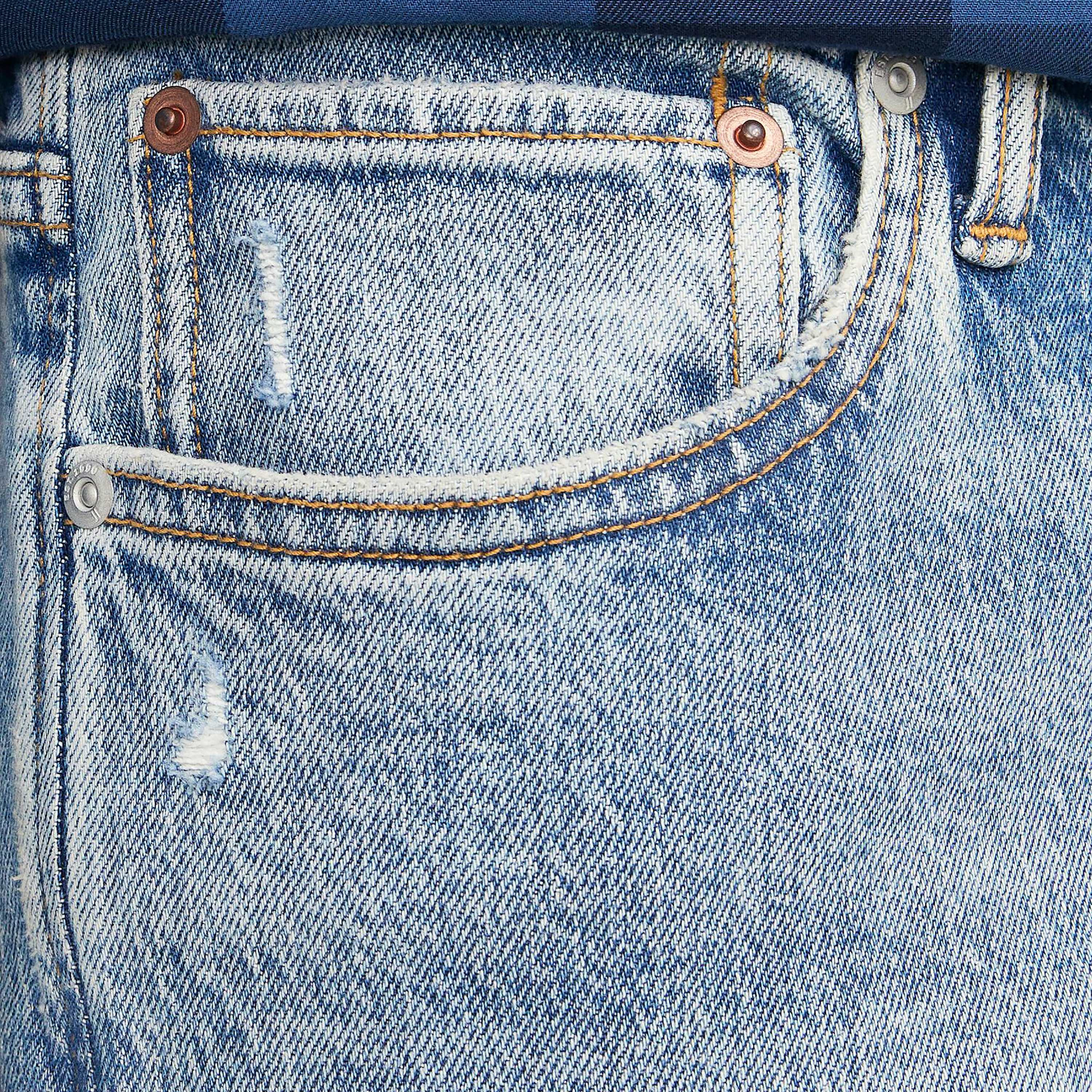بنطال جينز مزين بجيب من جاك آند جونز بخصر متوسط الارتفاع مع مدبب-men-clothing-bottoms-jeans-image-4