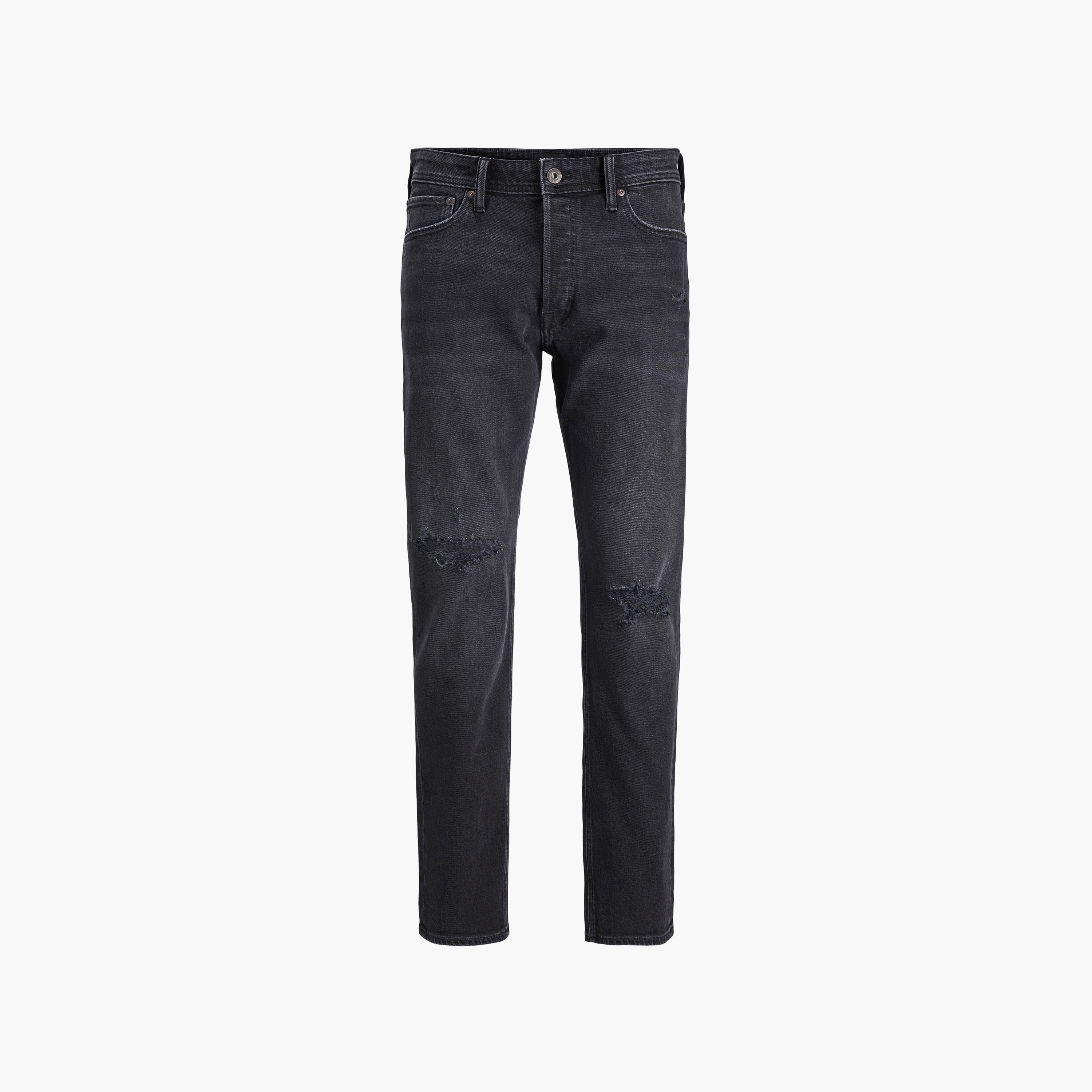 Jack & Jones Tapered Fit Mid Waist Pocket Detail Jeans-men-clothing-bottoms-jeans-image-1