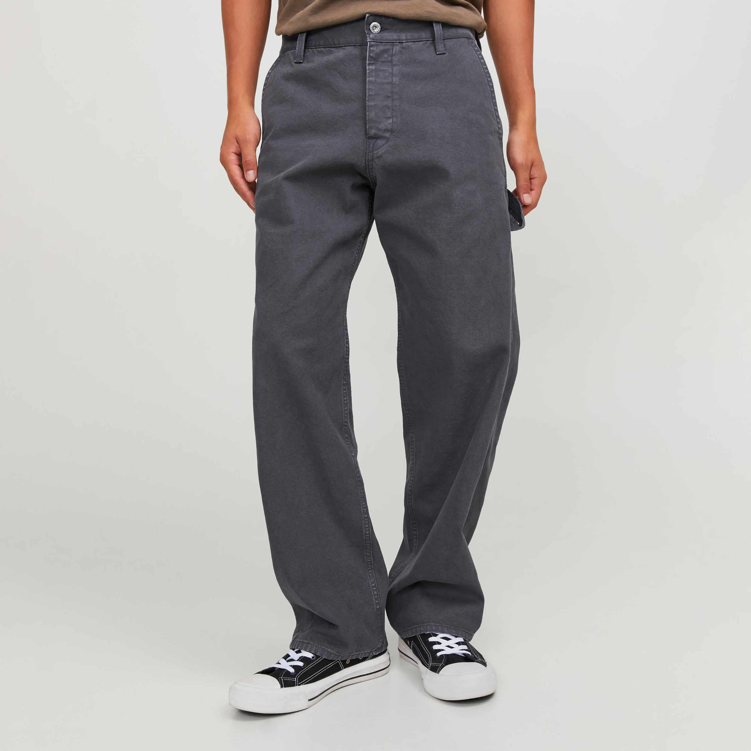 Jeans Loose Fit Pocket Detail Jeans-men-clothing-bottoms-jeans-image-1