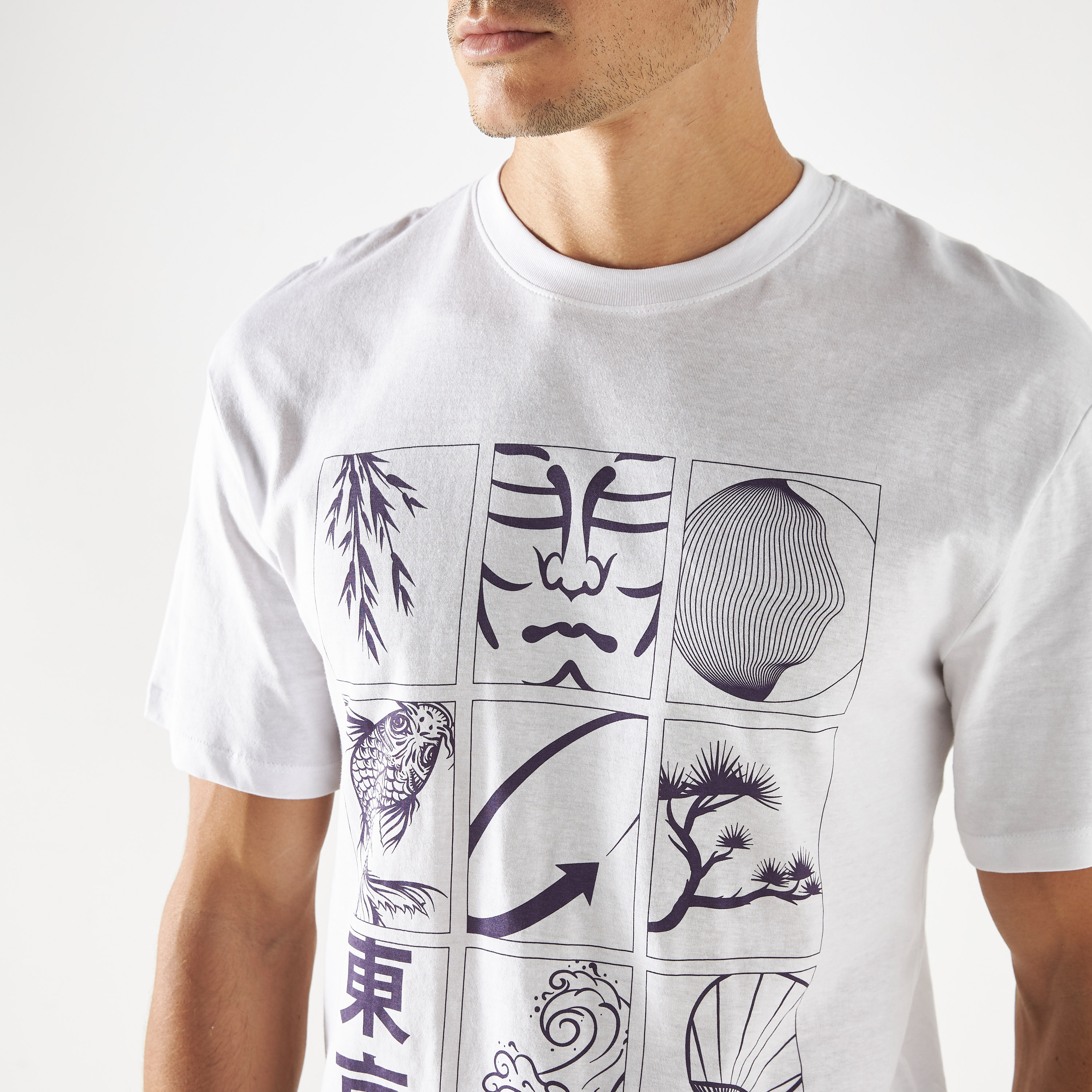 تي شيرت من جاك آند جونز مع جرافيك بأكمام قصيرة و ياقة مستديرة-men-clothing-tshirtsandpolos-tshirts-image-12