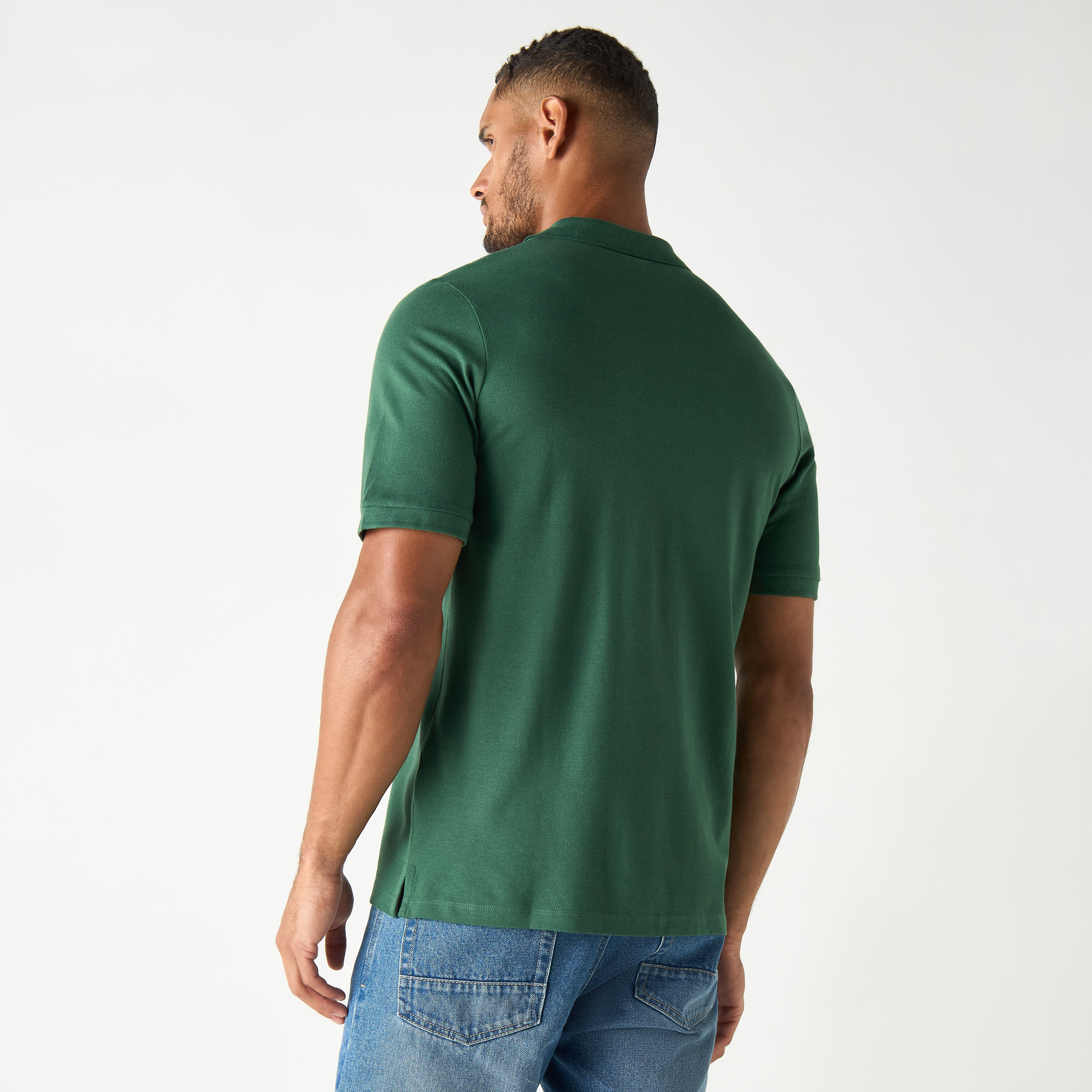 Jack and Jones Solid Polo T-shirt with Short Sleeves-men-clothing-tshirtsandpolos-polos-image-3