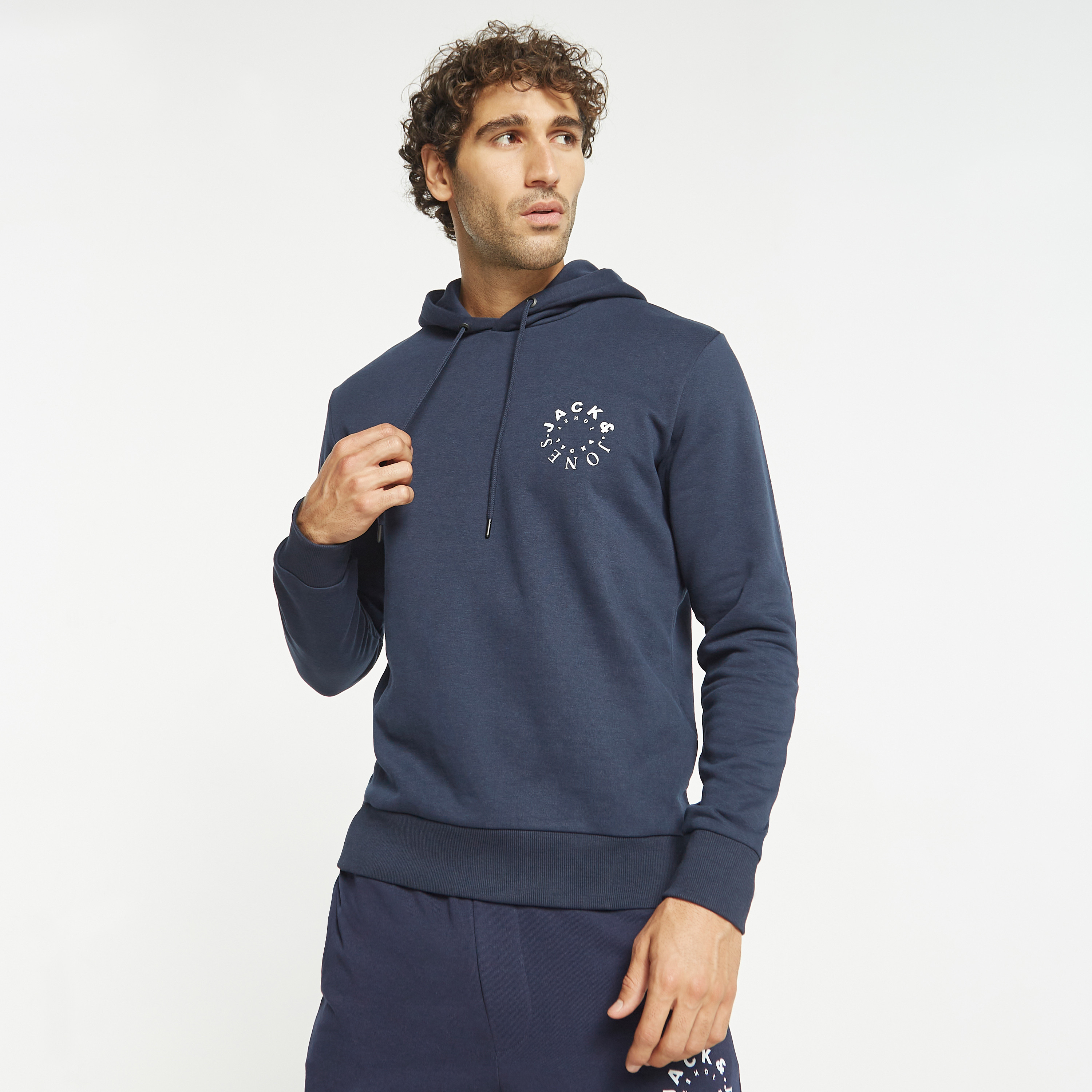 Jack & Jones Logo Hoodies with Drawstring Cord-men-winterwear-hoodiesandsweatshirts-image-5