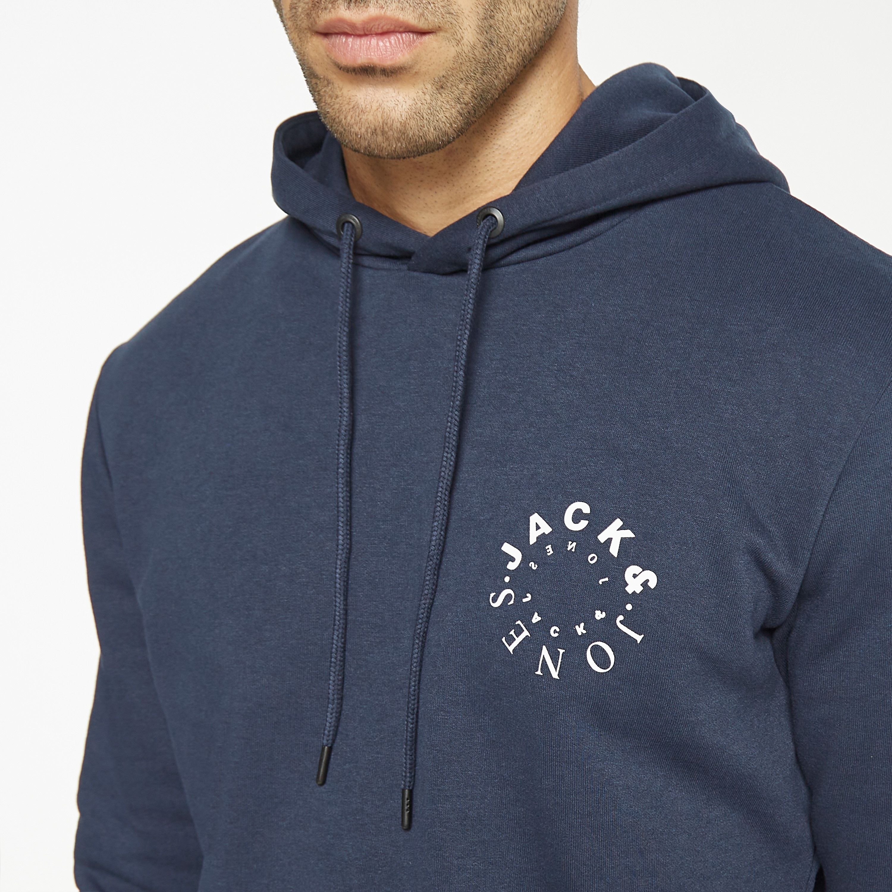 Jack & Jones Logo Hoodies with Drawstring Cord-men-winterwear-hoodiesandsweatshirts-image-8