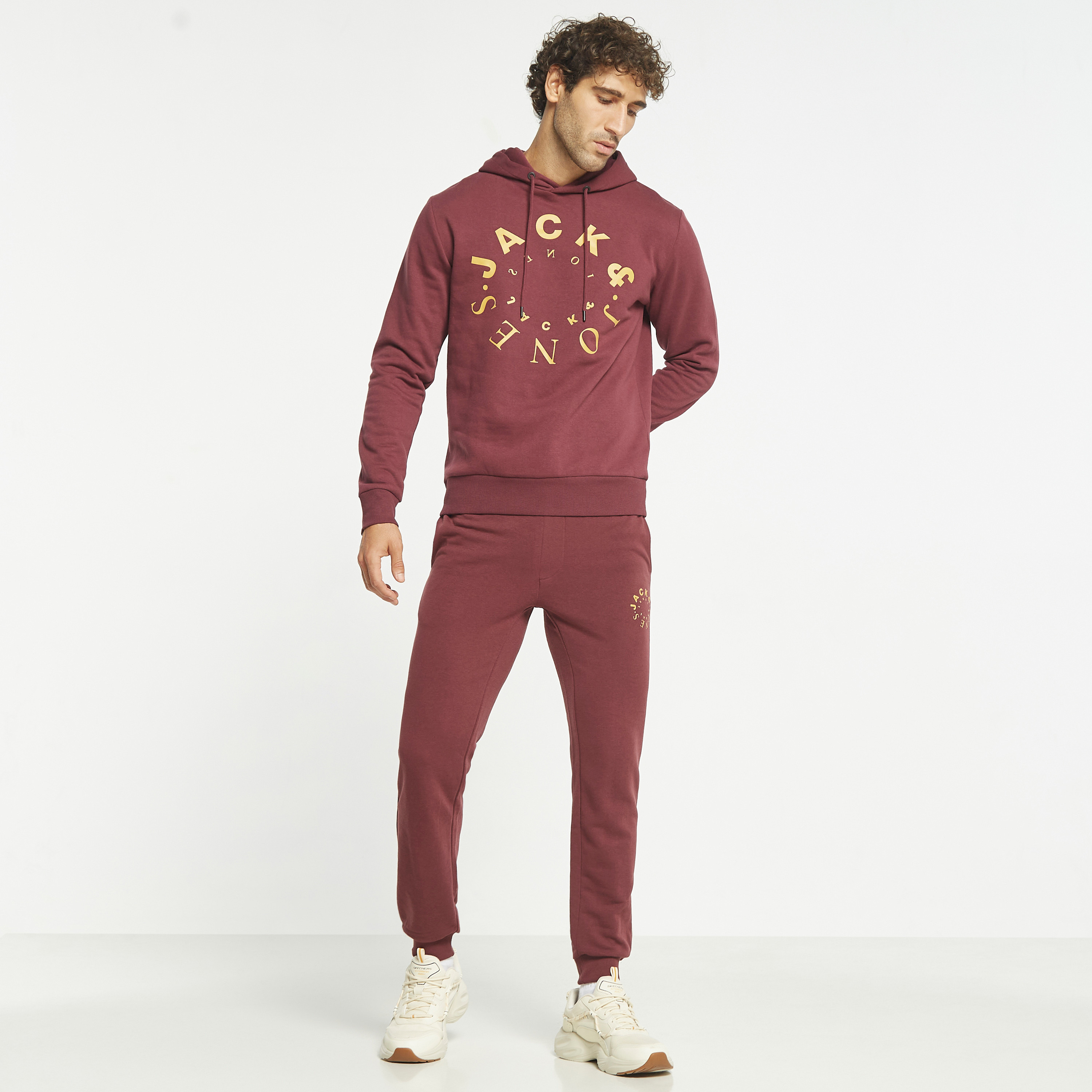 Jack & Jones Logo Hoodies with Drawstring Cord-men-winterwear-hoodiesandsweatshirts-image-22