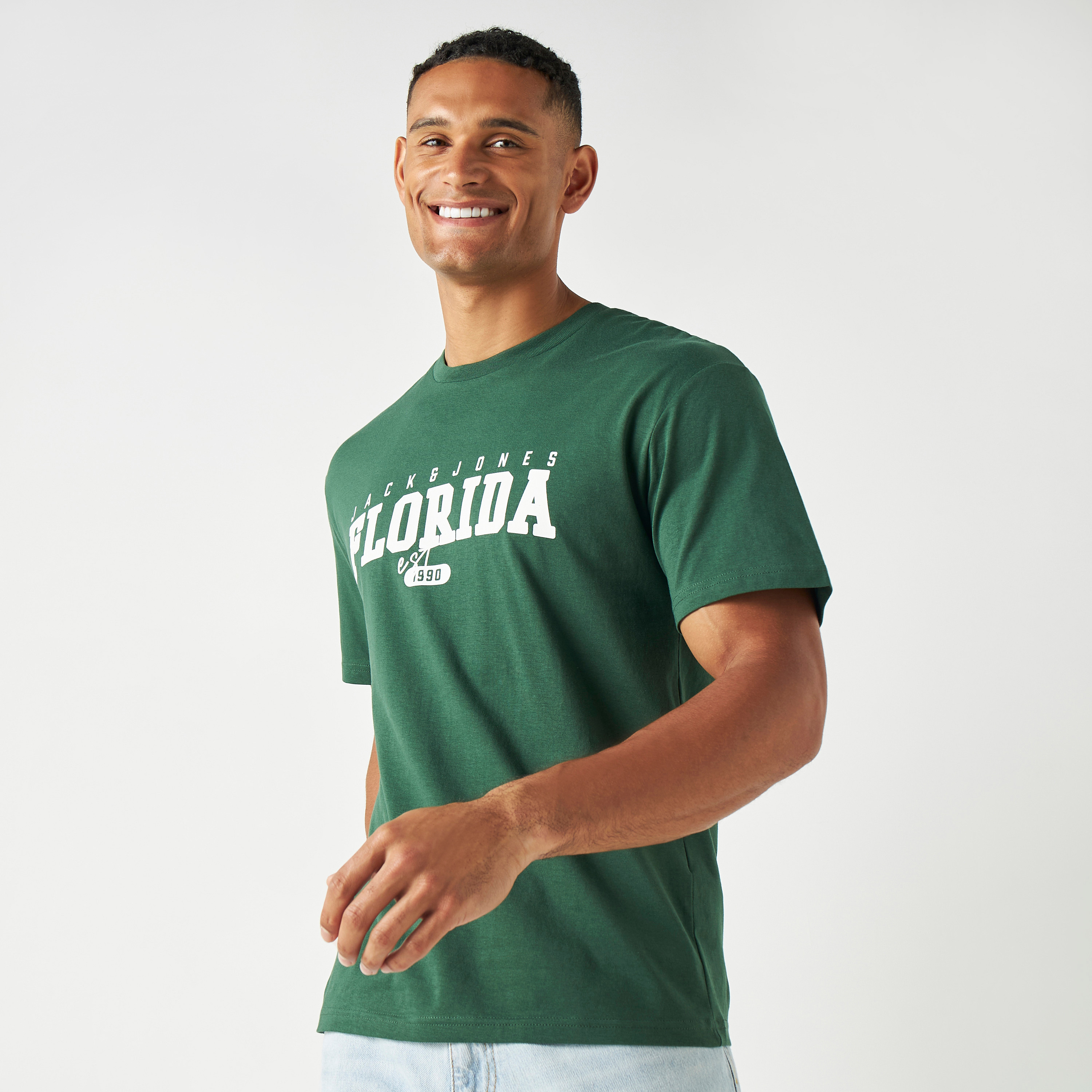 Jack & Jones Printed Crew Neck Short Sleeves T-Shirt-men-clothing-tshirtsandpolos-tshirts-image-1