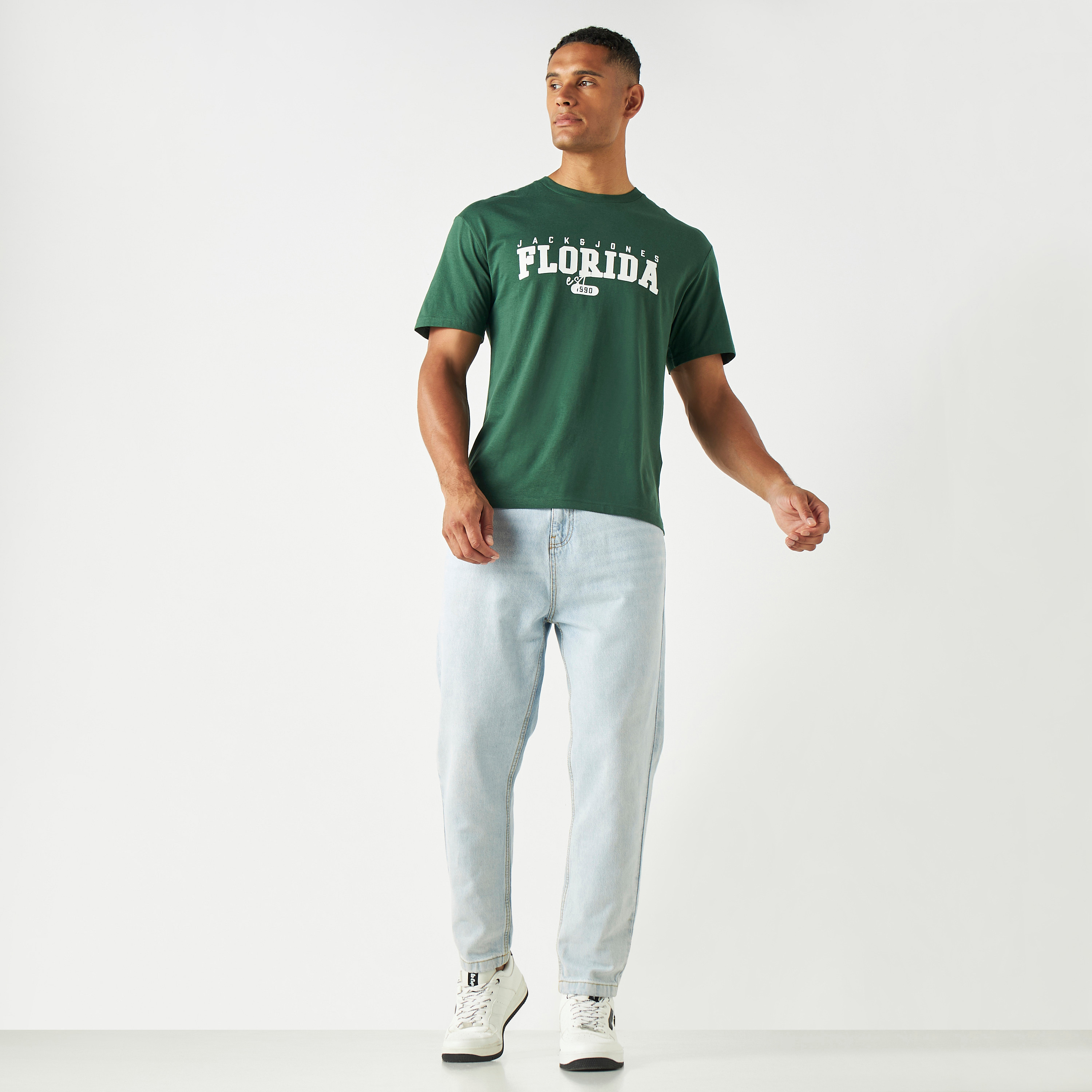 Jack & Jones Printed Crew Neck Short Sleeves T-Shirt-men-clothing-tshirtsandpolos-tshirts-image-2