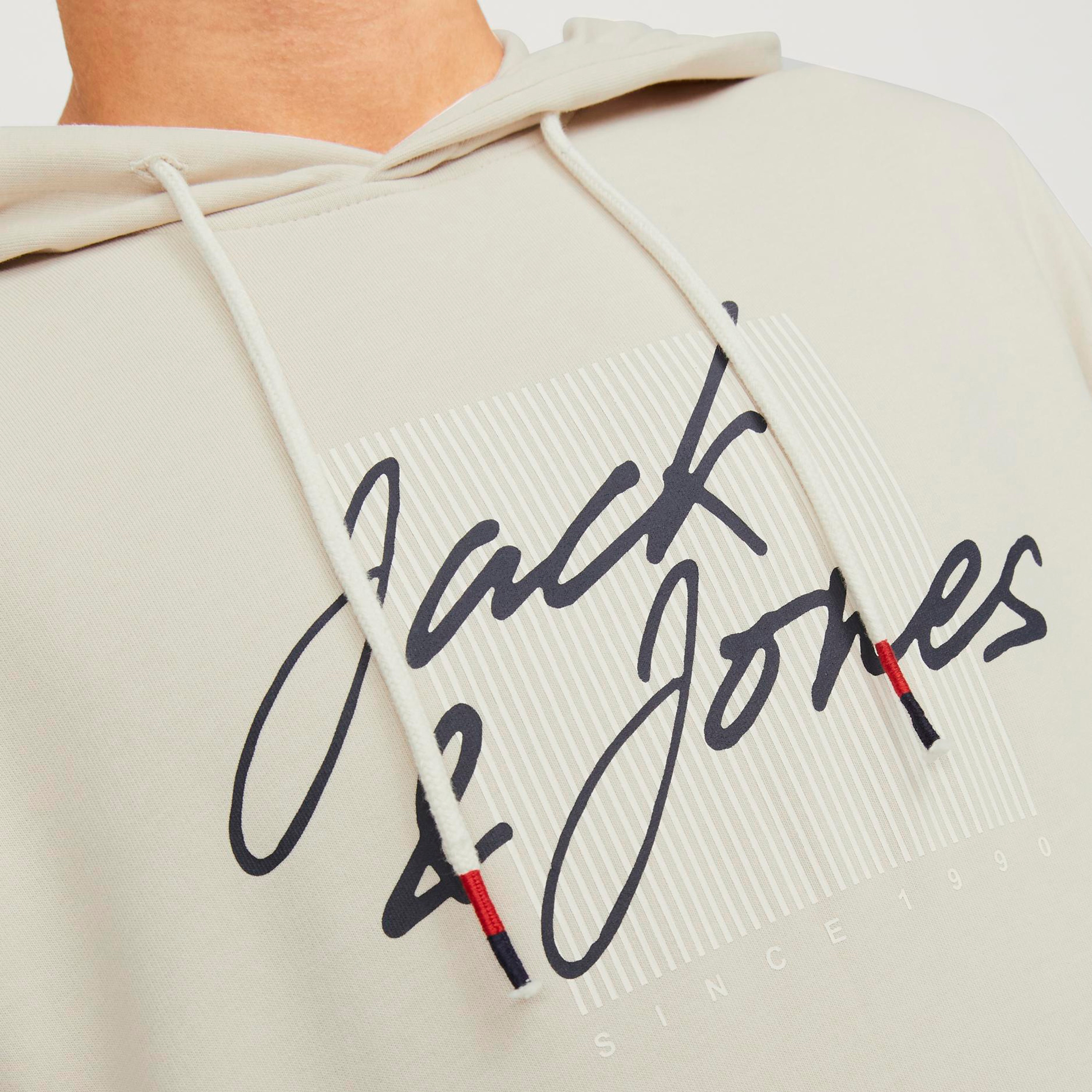 Jack & Jones Logo Print Hoodie with Kangaroo Pocket-men-winterwear-hoodiesandsweatshirts-image-3