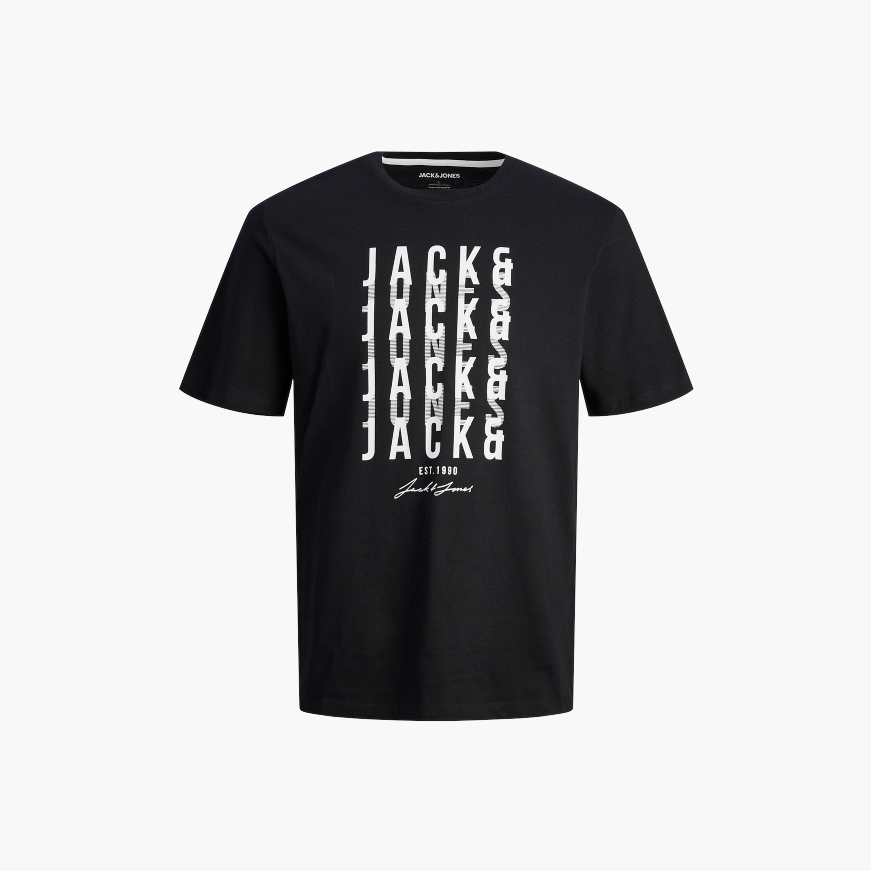 Jack & Jones Printed Crew Neck Short Sleeves T-Shirt-men-clothing-tshirtsandpolos-tshirts-image-1