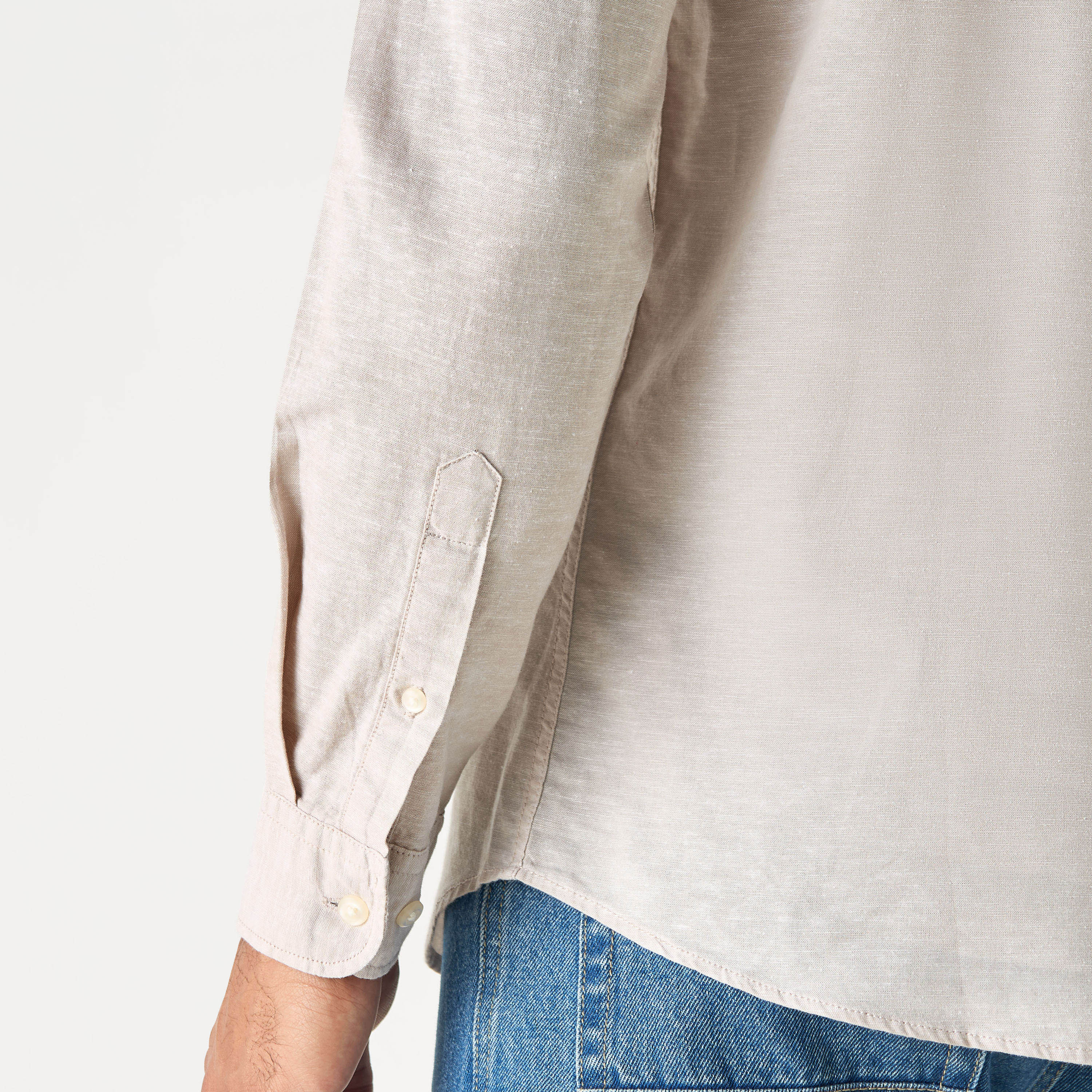 Jack & Jones Plain Collared Long Sleeves Shirt-men-clothing-shirts-image-5