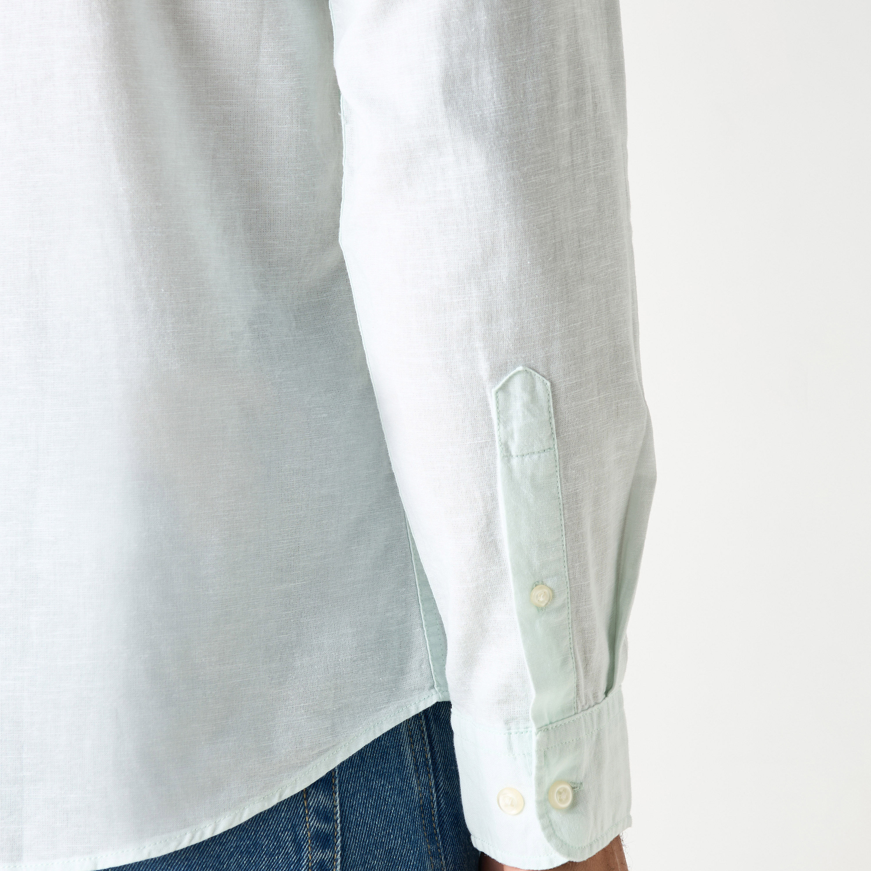 Jack & Jones Plain Collared Long Sleeves Shirt-men-clothing-shirts-image-4