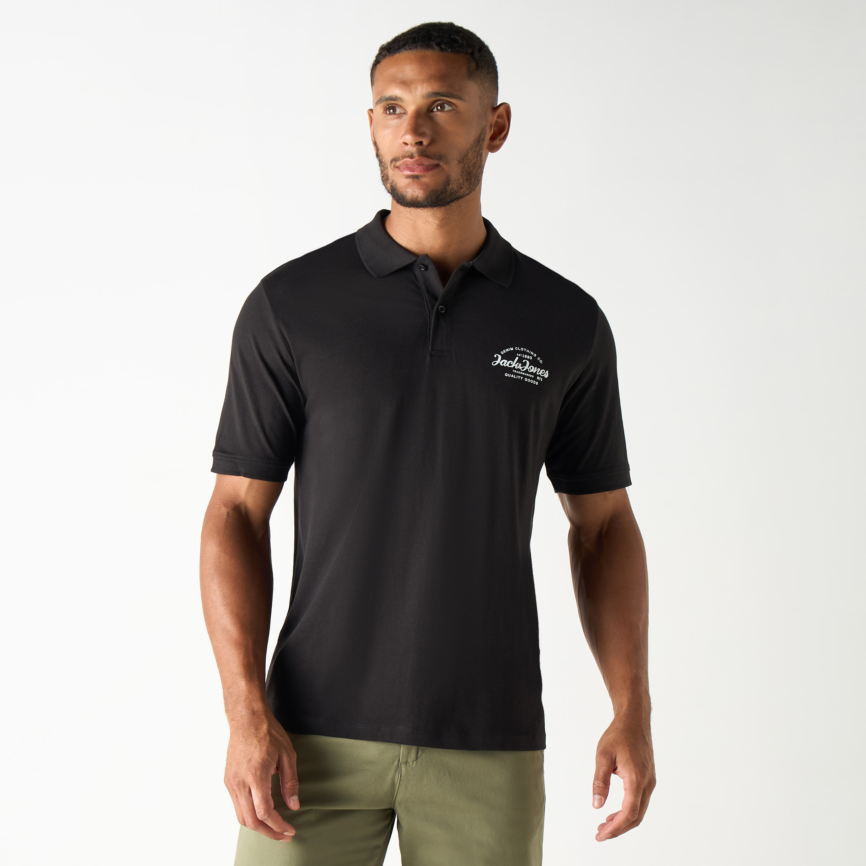 Jack & Jones Logo Collared Short Sleeves Polo T-Shirt-men-clothing-tshirtsandpolos-polos-image-1