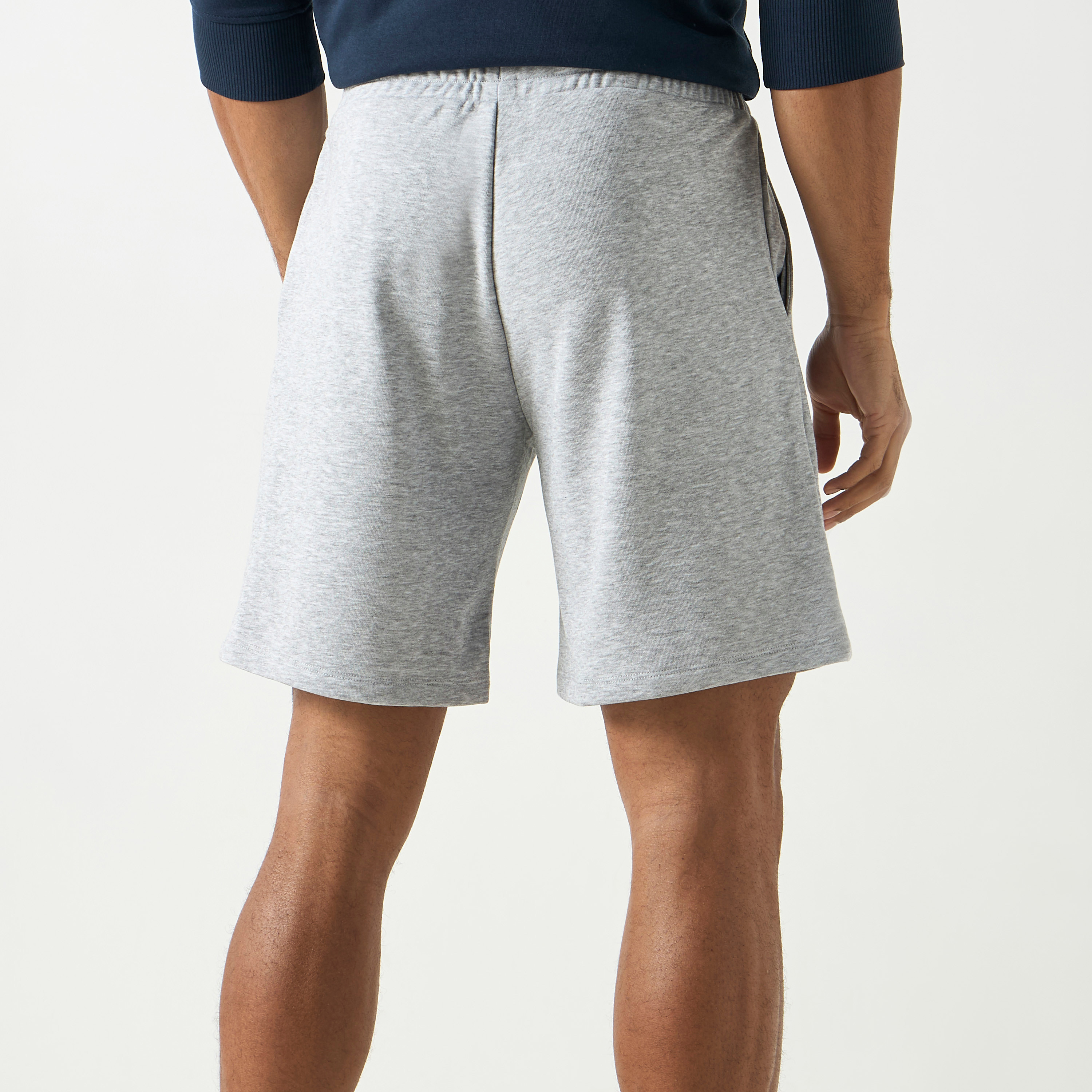 Jack & Jones Logo Mid Waist Drawstring Sweat Shorts-men-clothing-bottoms-shorts-image-7