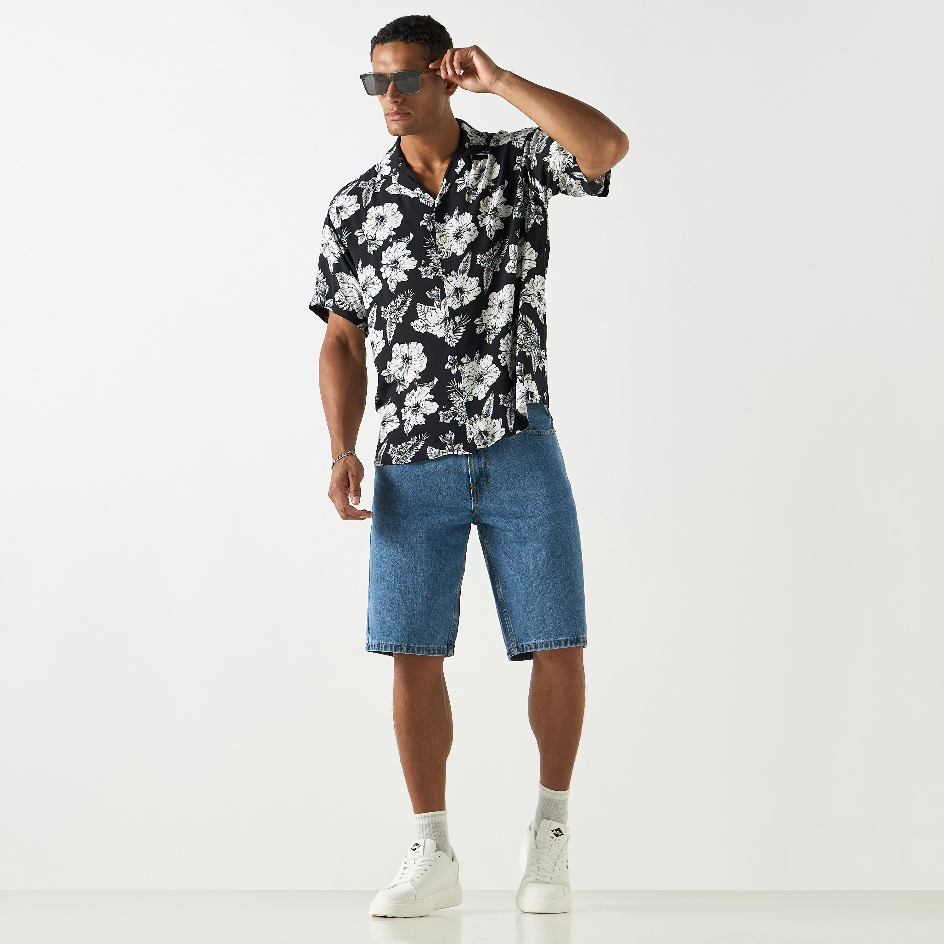 Jack & Jones Printed Resort Collar Short Sleeves Shirt-men-clothing-shirts-image-6