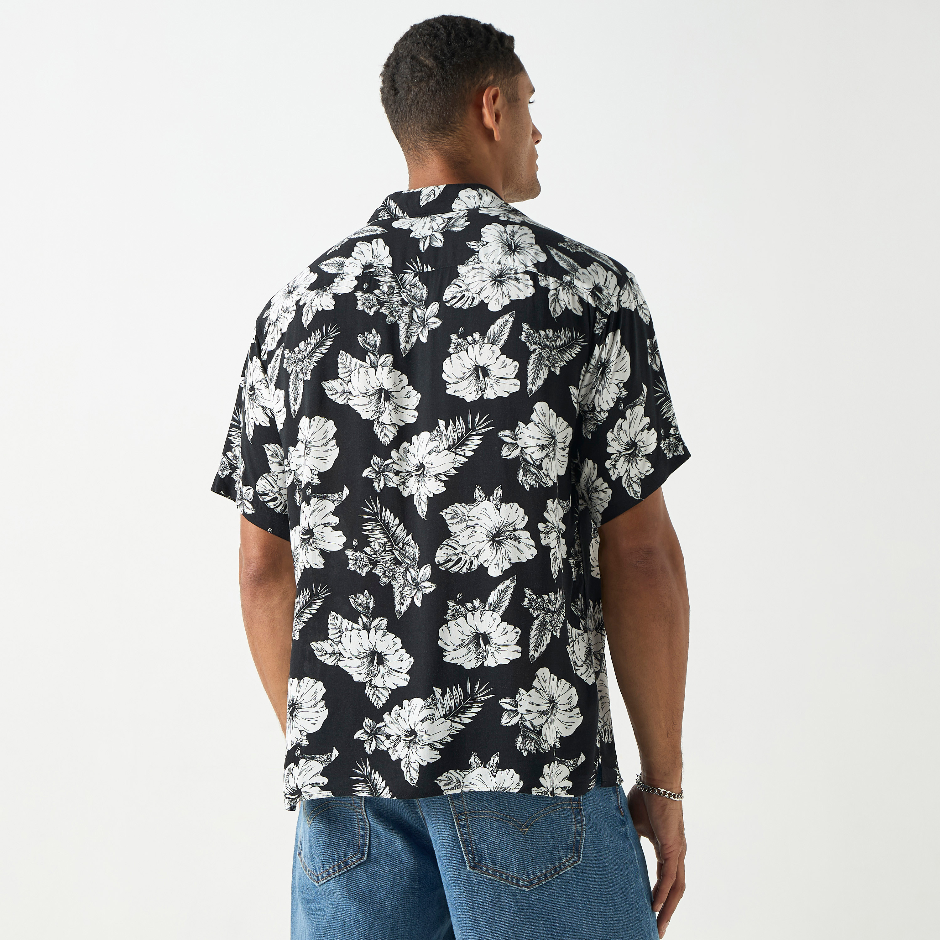 Jack & Jones Printed Resort Collar Short Sleeves Shirt-men-clothing-shirts-image-7