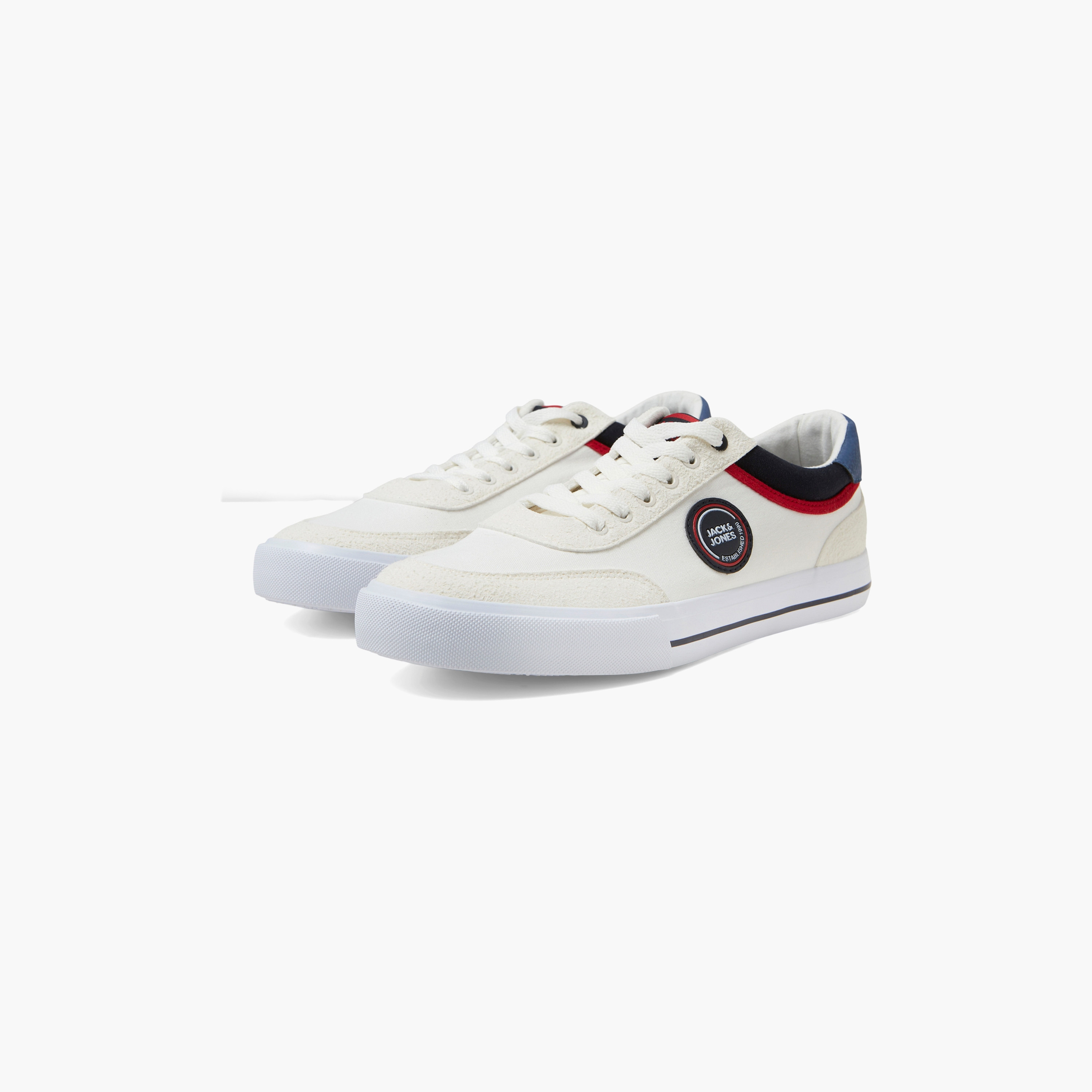 سنيكرز دو قماشي من جاك آند جونز للرجال مع رباط برقبة منخفضة-men-shoes-sneakers-image-9
