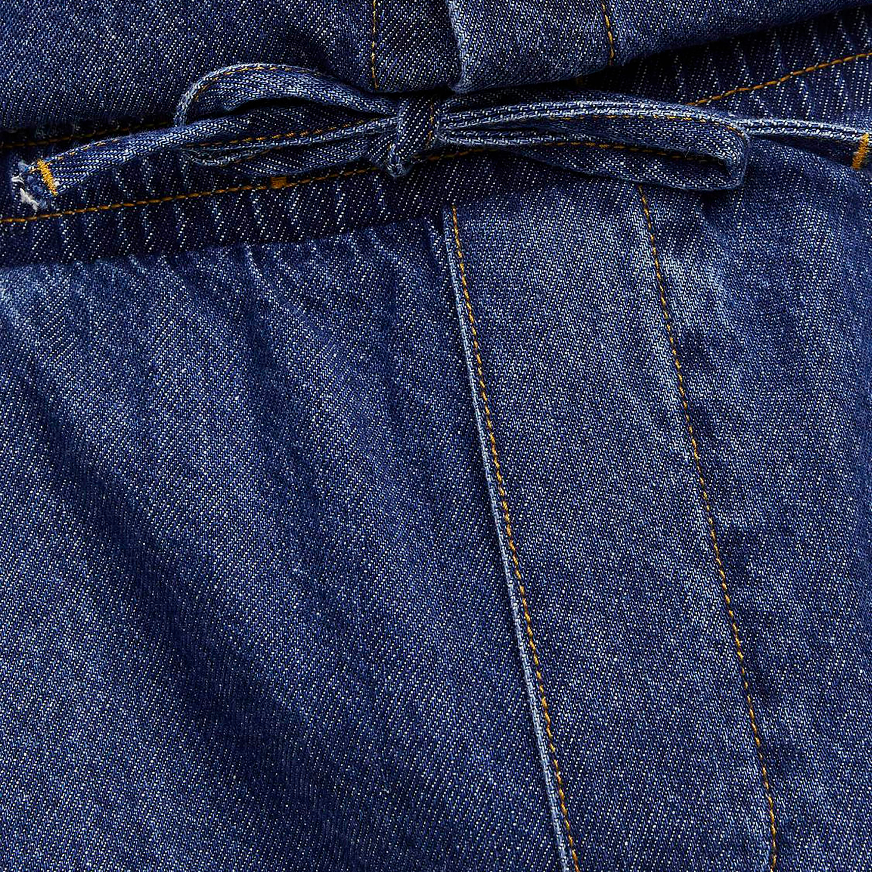 شورت من قماش الدنيم ذو خصر عالي وثنيات من جاك آند جونز-men-clothing-bottoms-shorts-image-3