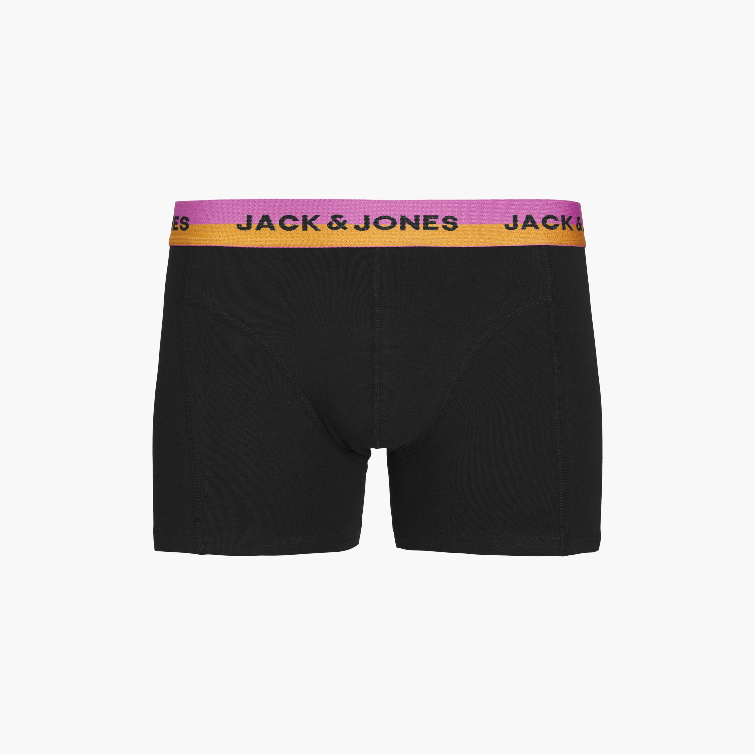 مجموعة جاك آند جونز مكونة من 5 ترنكس سادة مع حزام خصر مطبوع عليه العلامة التجارية-men-clothing-innerwear-underwear-image-2