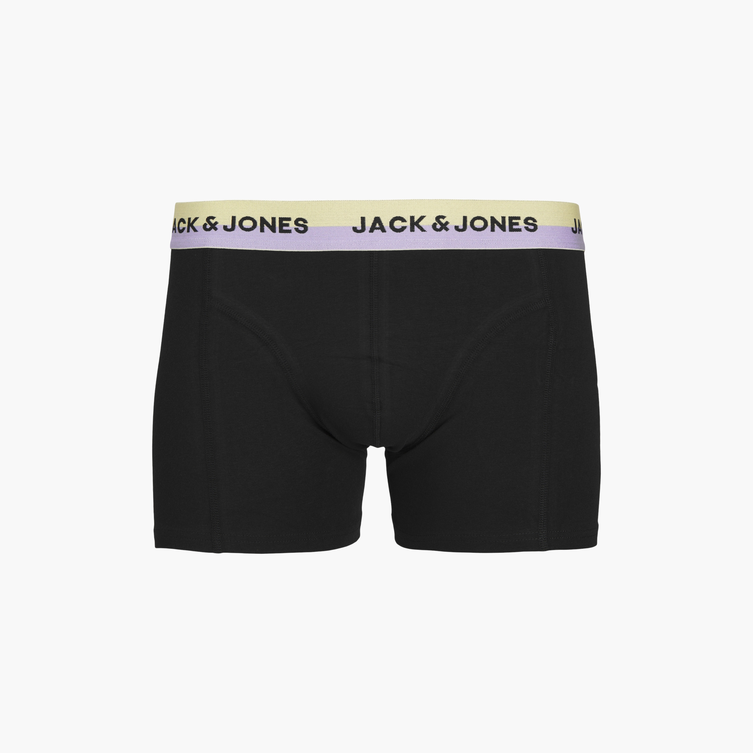 مجموعة جاك آند جونز مكونة من 5 ترنكس سادة مع حزام خصر مطبوع عليه العلامة التجارية-men-clothing-innerwear-underwear-image-4