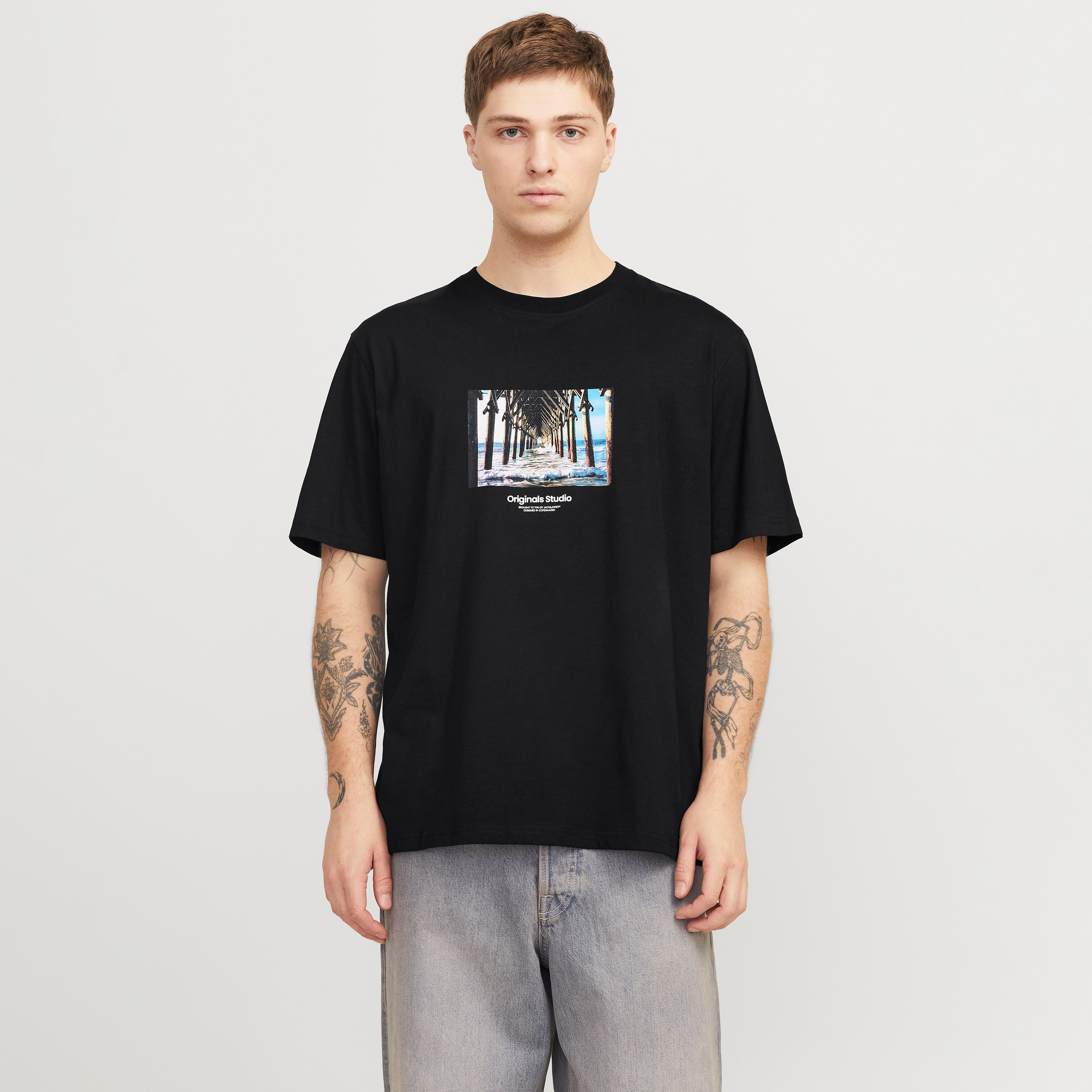 Jack & Jones Graphic Crew Neck Short Sleeves Men's T-Shirt-men-clothing-tshirtsandpolos-tshirts-image-1