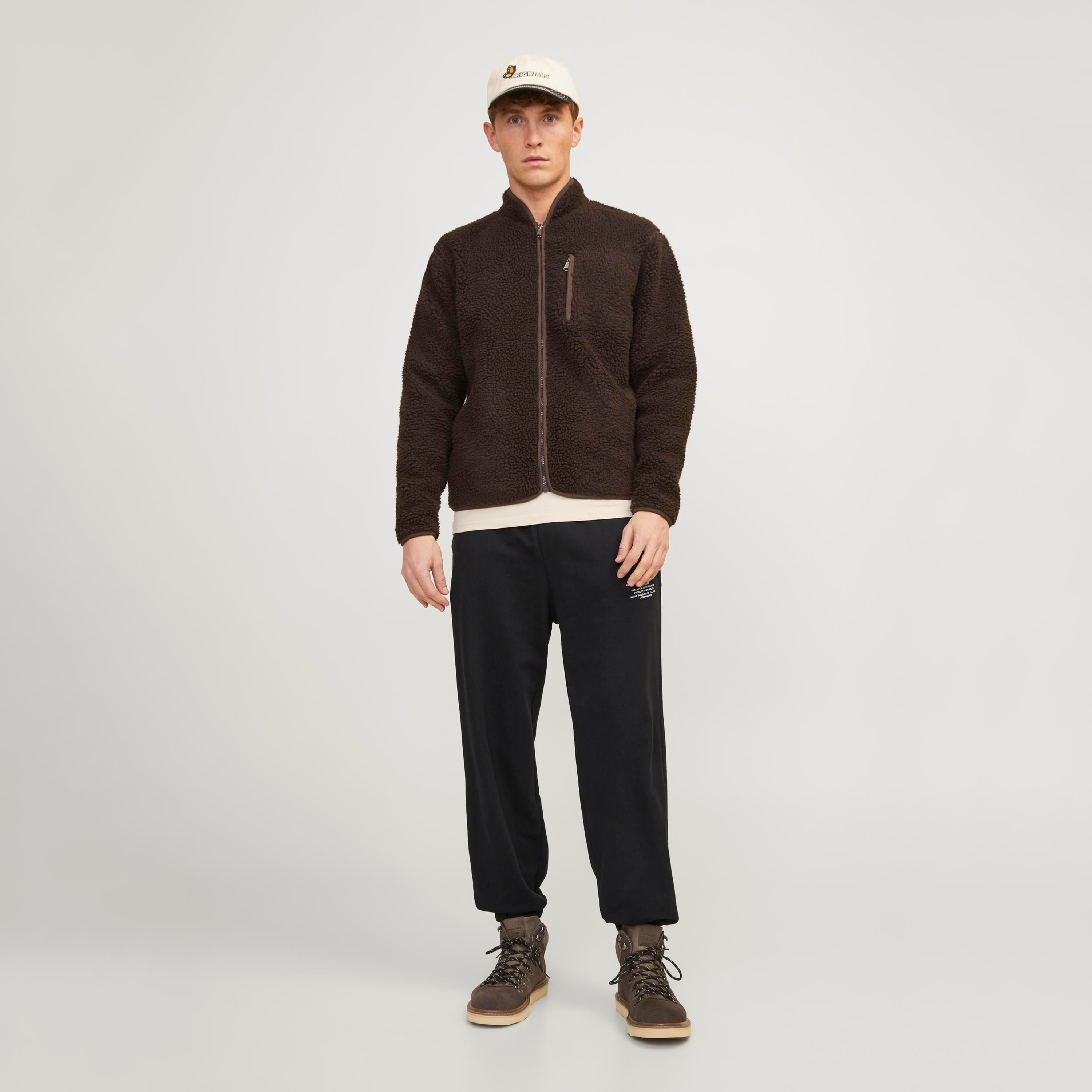 Jack & Jones Black Wide Fit Mid-Rise Classic Five-Pocket Jogger-men-clothing-bottoms-joggers-image-2