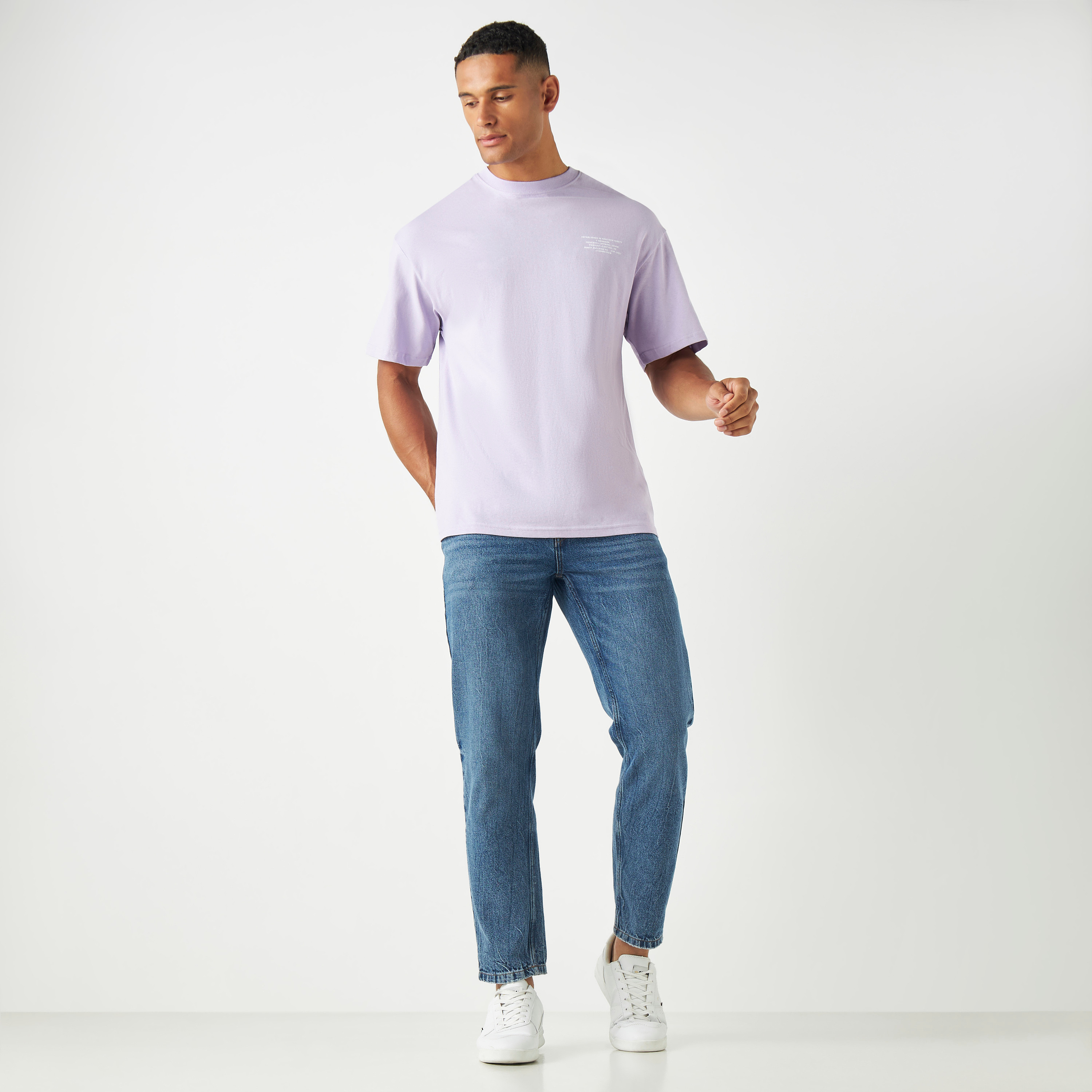 تيشيرت بأكمام قصيرة وياقة دائرية سادة من جاك آند جونز-men-clothing-tshirtsandpolos-tshirts-image-10