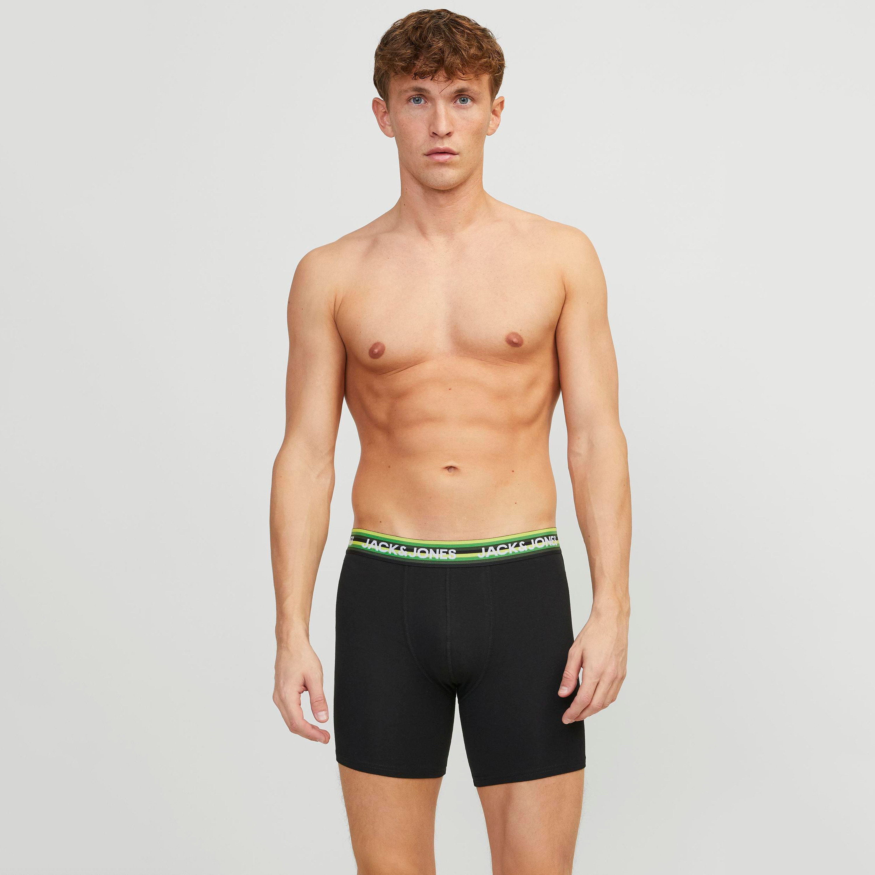 Jack & Jones Pack of 3 Multicolour Branding Elasticated Briefs-men-clothing-innerwear-underwear-image-2
