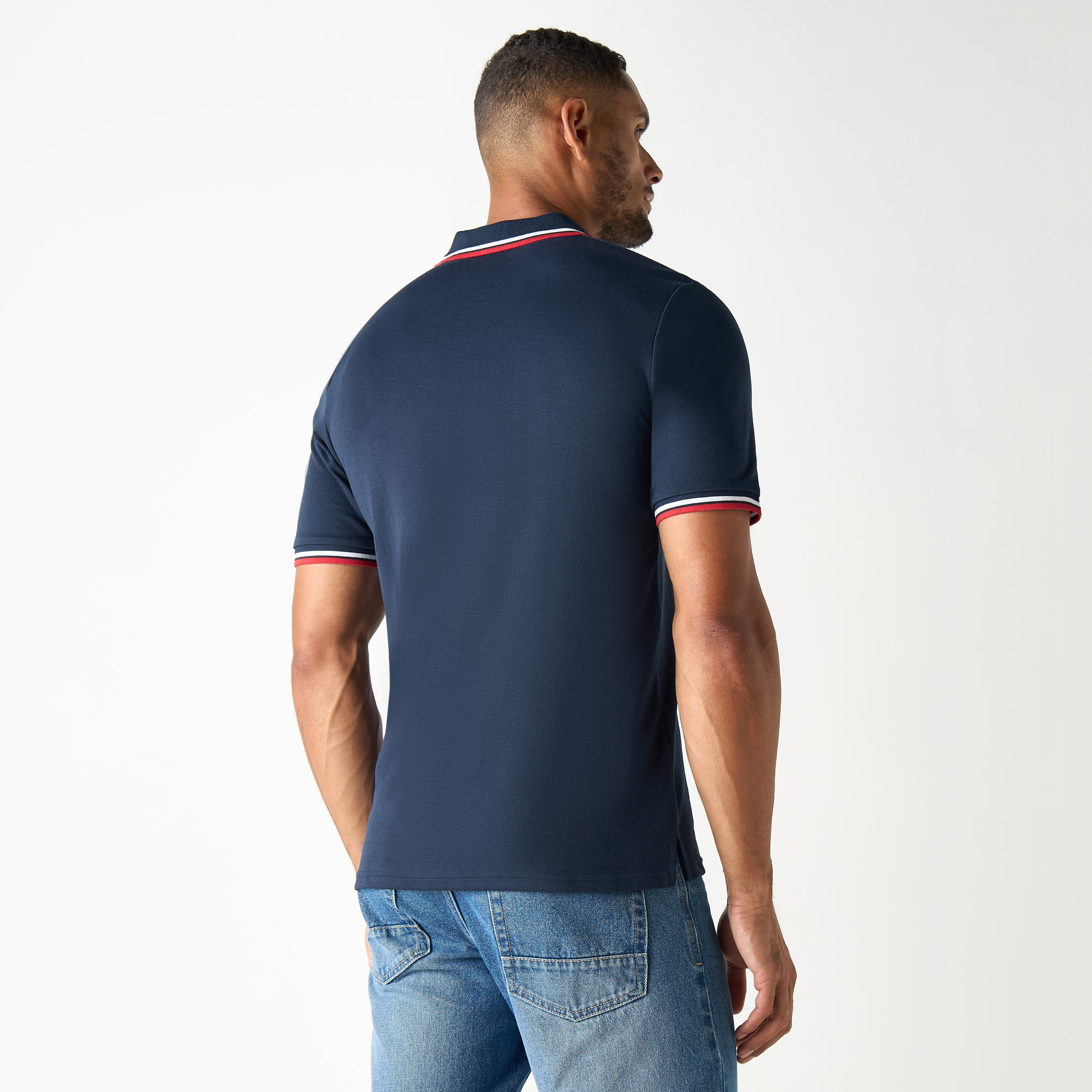 Jack & Jones Plain Collared Short Sleeves Polo T-Shirt-men-clothing-tshirtsandpolos-polos-image-3