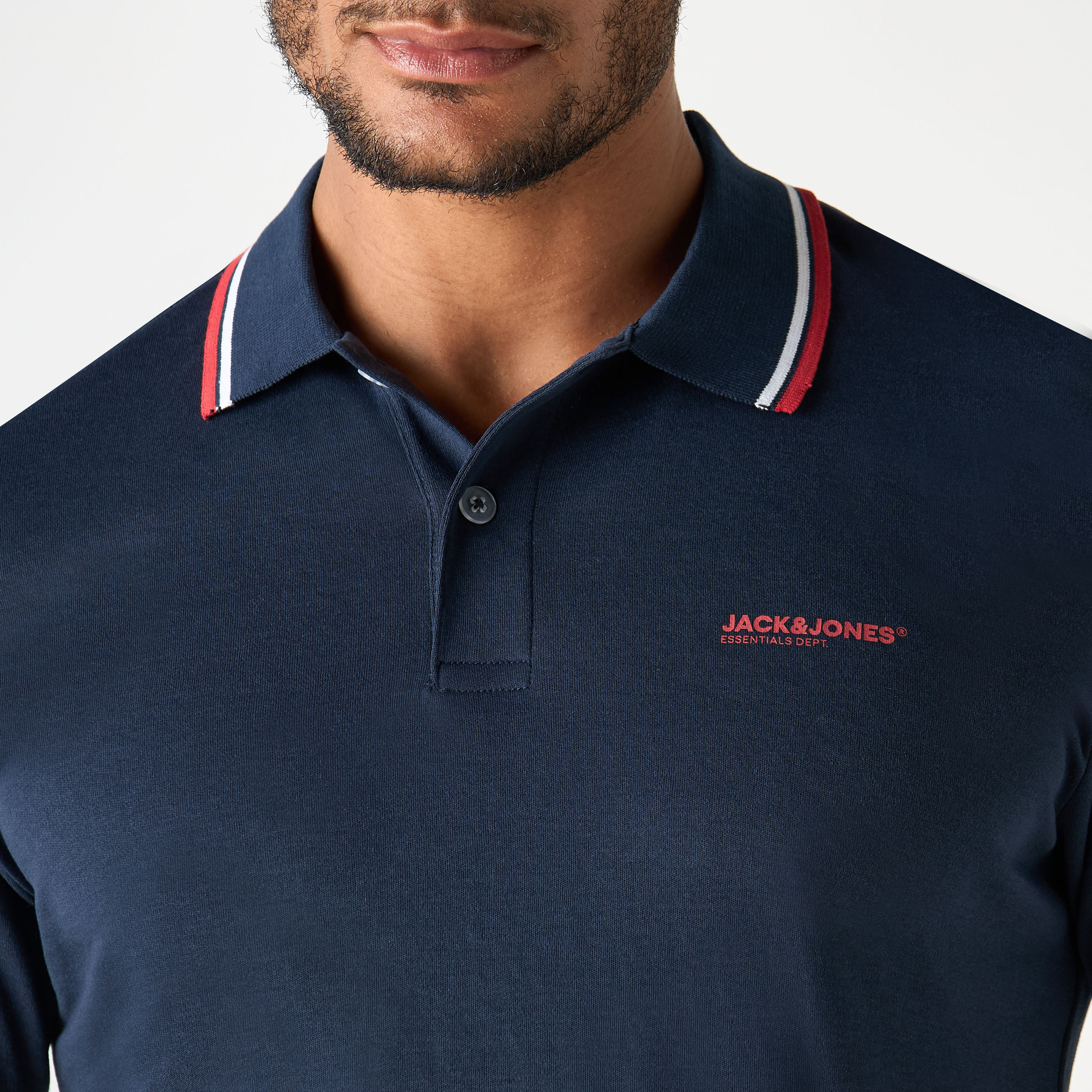 Jack & Jones Plain Collared Short Sleeves Polo T-Shirt-men-clothing-tshirtsandpolos-polos-image-4