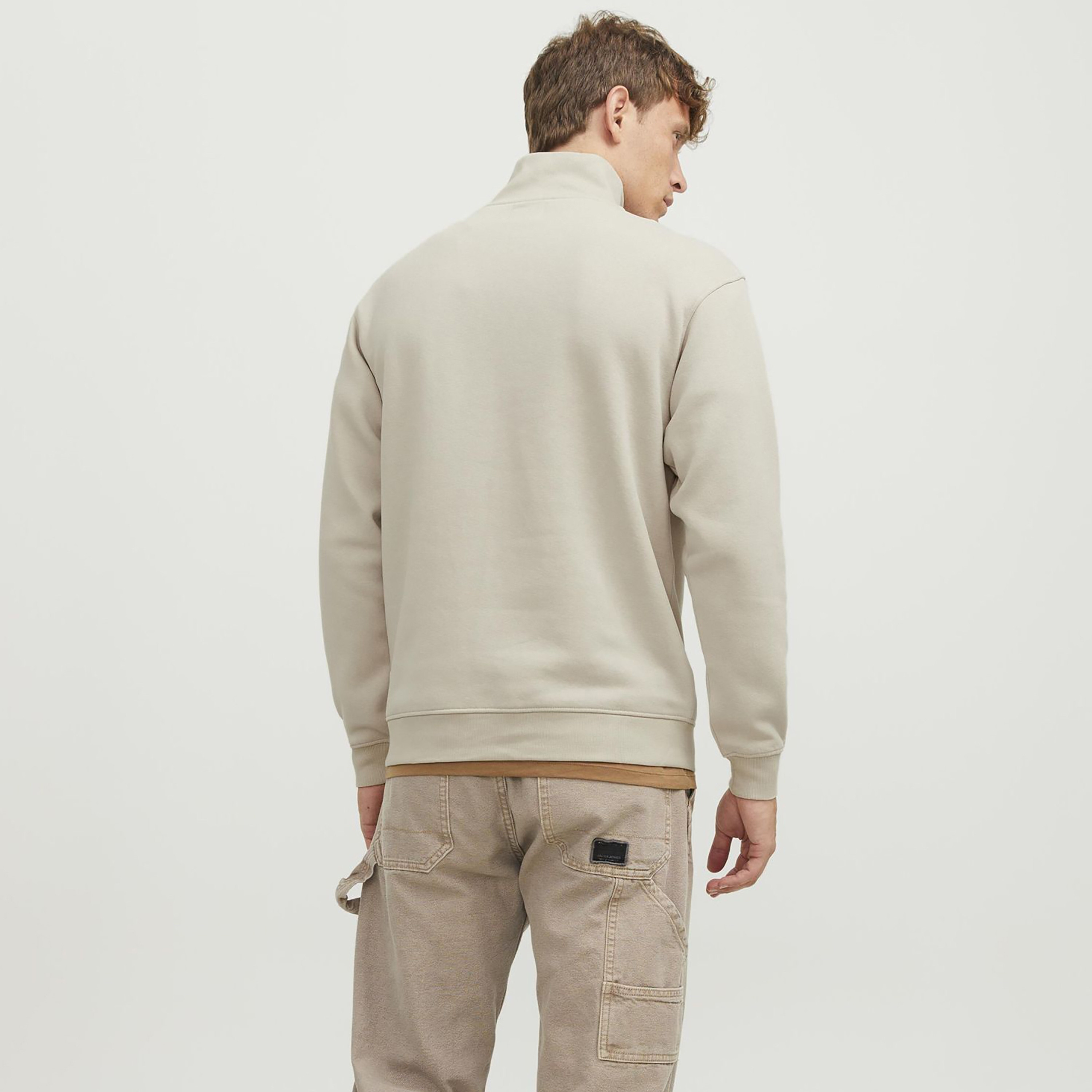 Jack & Jones Plain High Neck Long Sleeves Men's Sweatshirt-men-clothing-hoodiesandsweatshirts-image-4