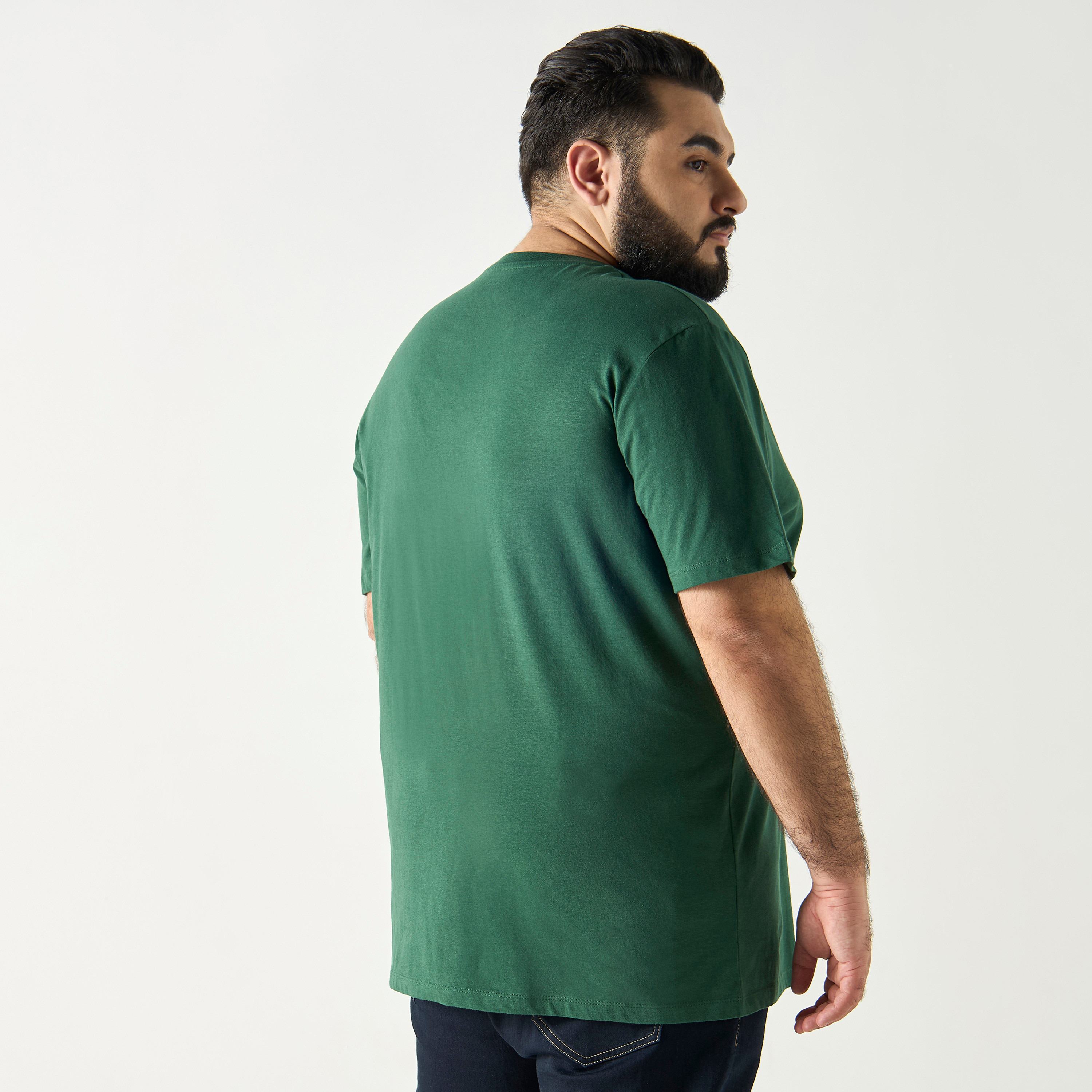 Jack & Jones Plus Size Logo Crew Neck Short Sleeves T-Shirt-men-clothing-tshirtsandpolos-tshirts-image-3
