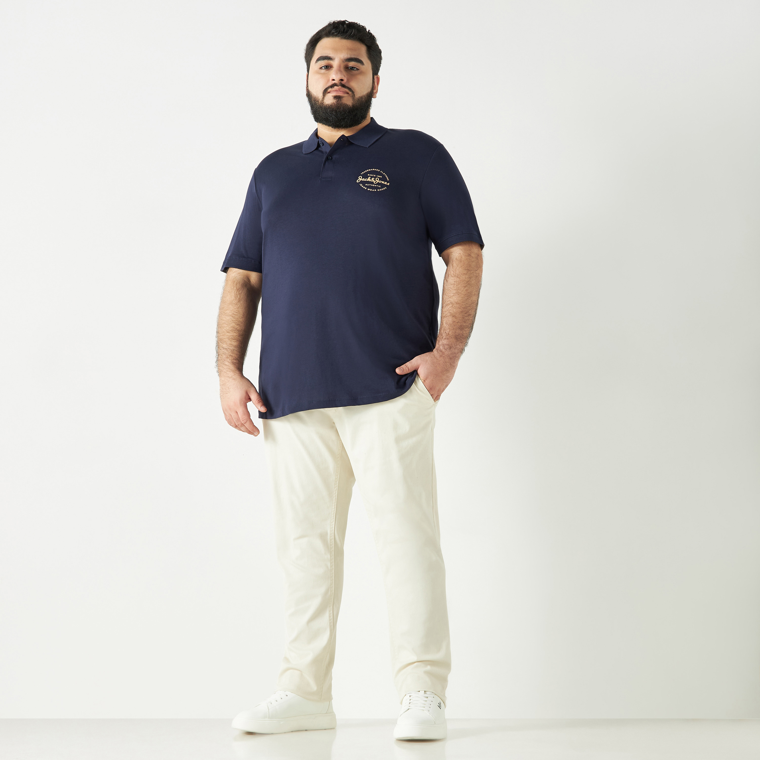 Jack & Jones Plus Size Logo Collared Short Sleeves Polo T-Shirt-men-clothing-tshirtsandpolos-polos-image-6