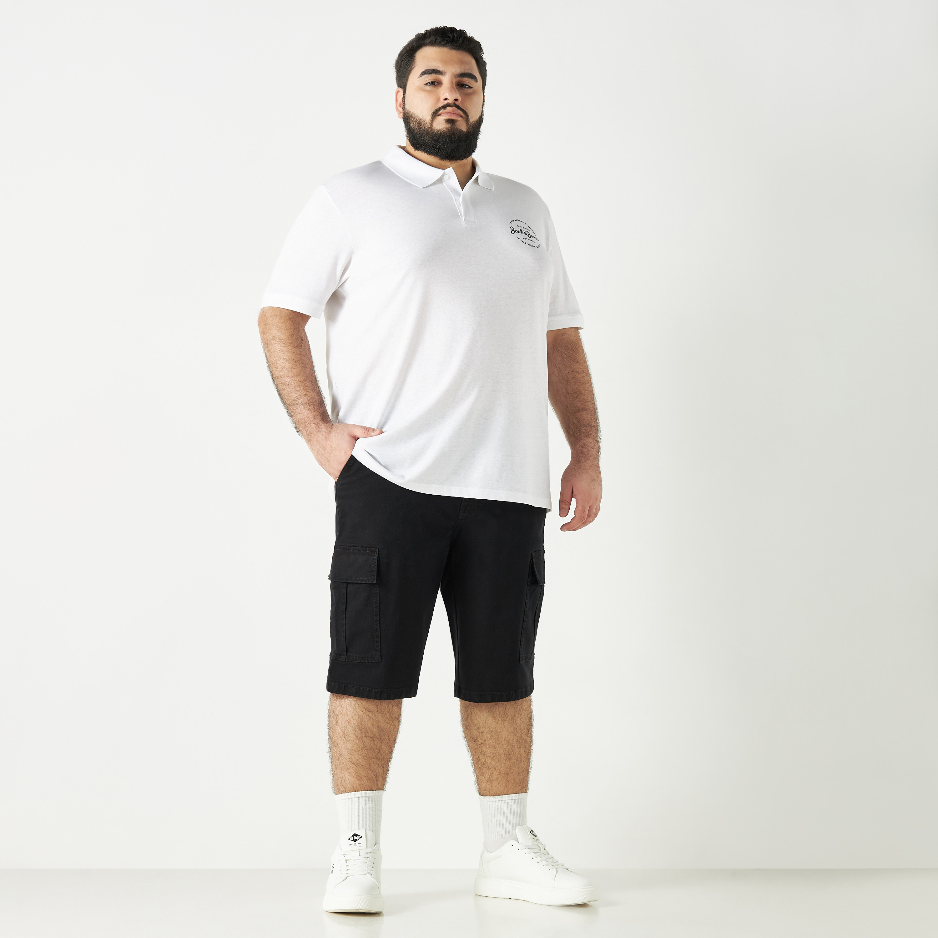 Jack and Jones Plus Size Printed Polo T-shirt-men-clothing-tshirtsandpolos-tshirts-image-2