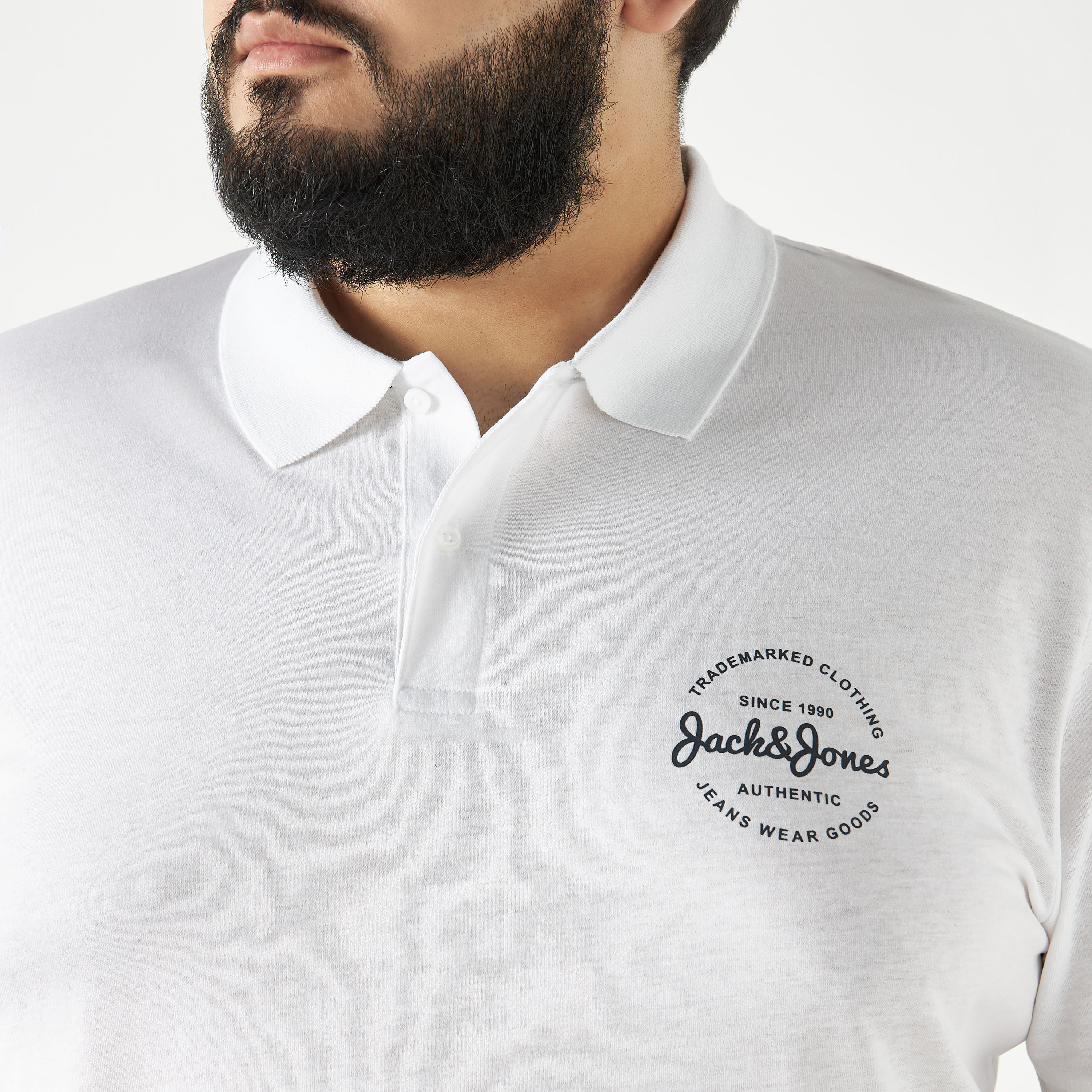 تيشيرت بولو مطبوع بمقاس كبير من جاك آند جونز-men-clothing-tshirtsandpolos-tshirts-image-4