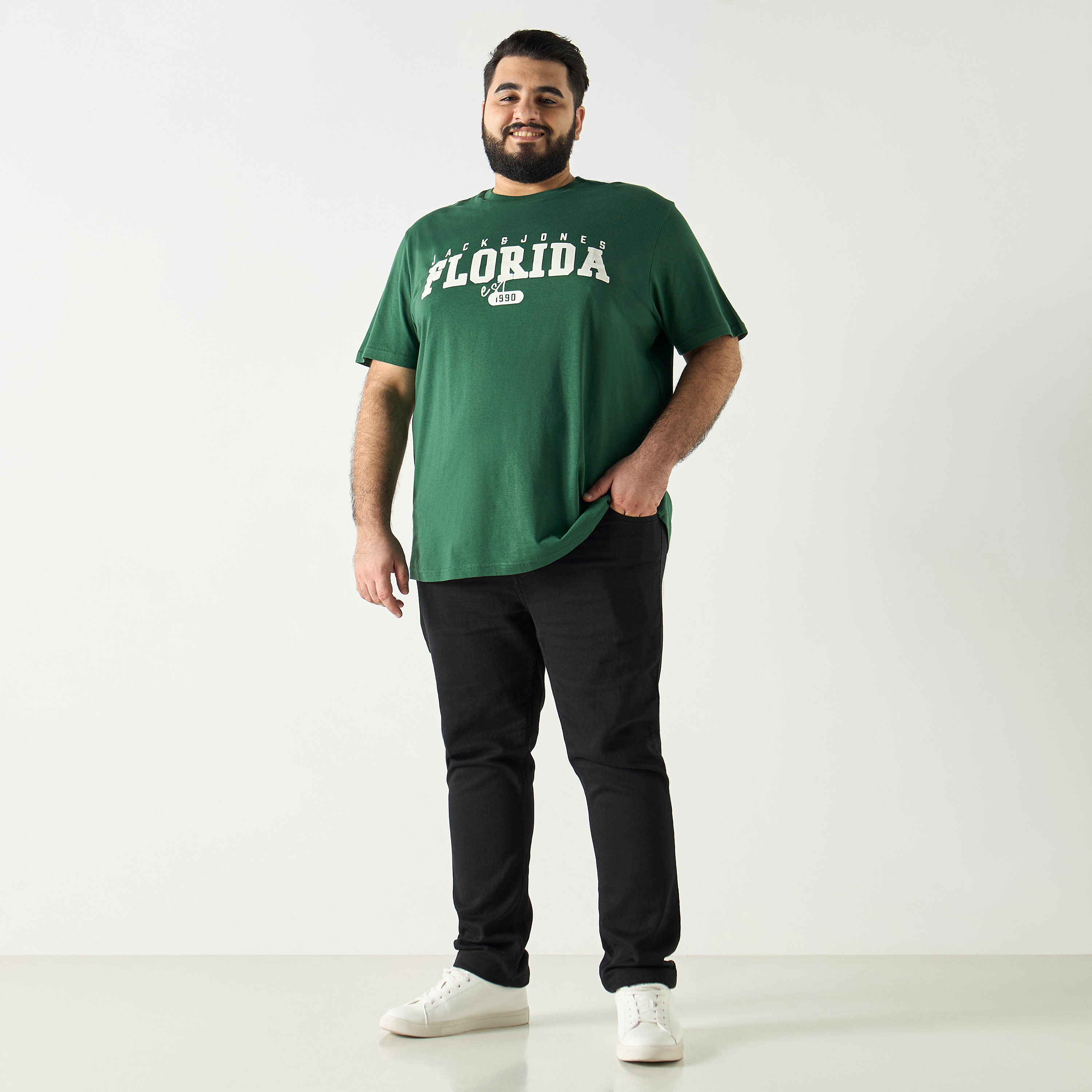 Jack & Jones Plus Size Printed Crew Neck Short Sleeves T-Shirt-men-clothing-tshirtsandpolos-tshirts-image-2