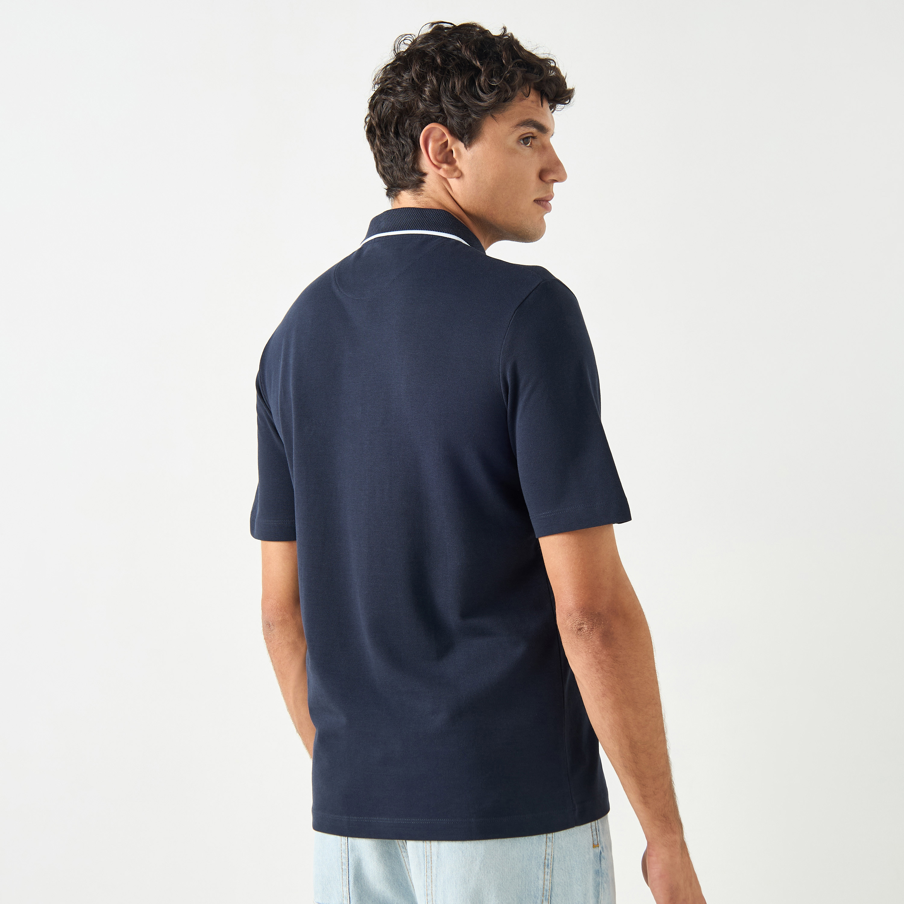 Jack & Jones Plain Collared Short Sleeves Polo T-Shirt-men-clothing-tshirtsandpolos-polos-image-3