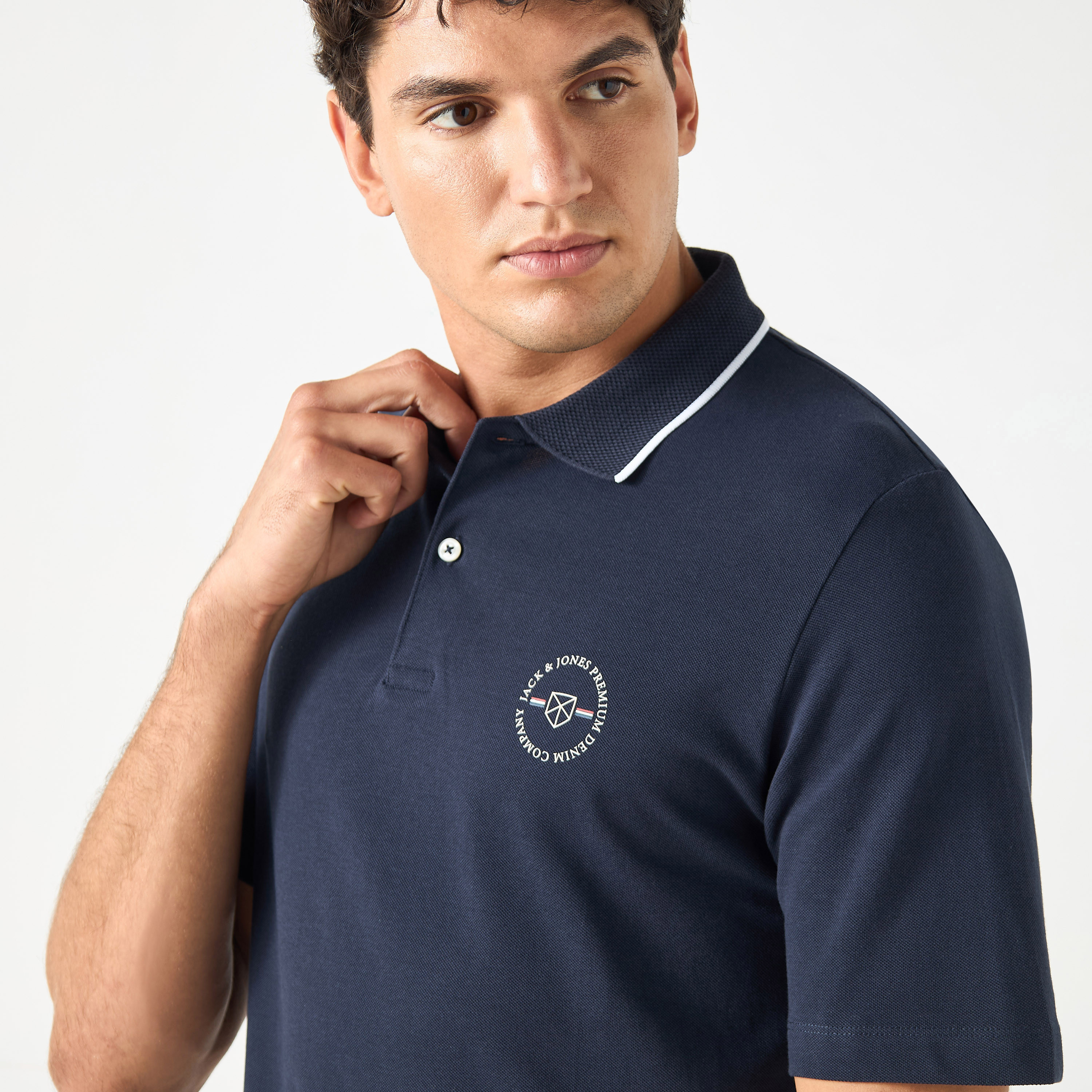 Jack & Jones Plain Collared Short Sleeves Polo T-Shirt-men-clothing-tshirtsandpolos-polos-image-4