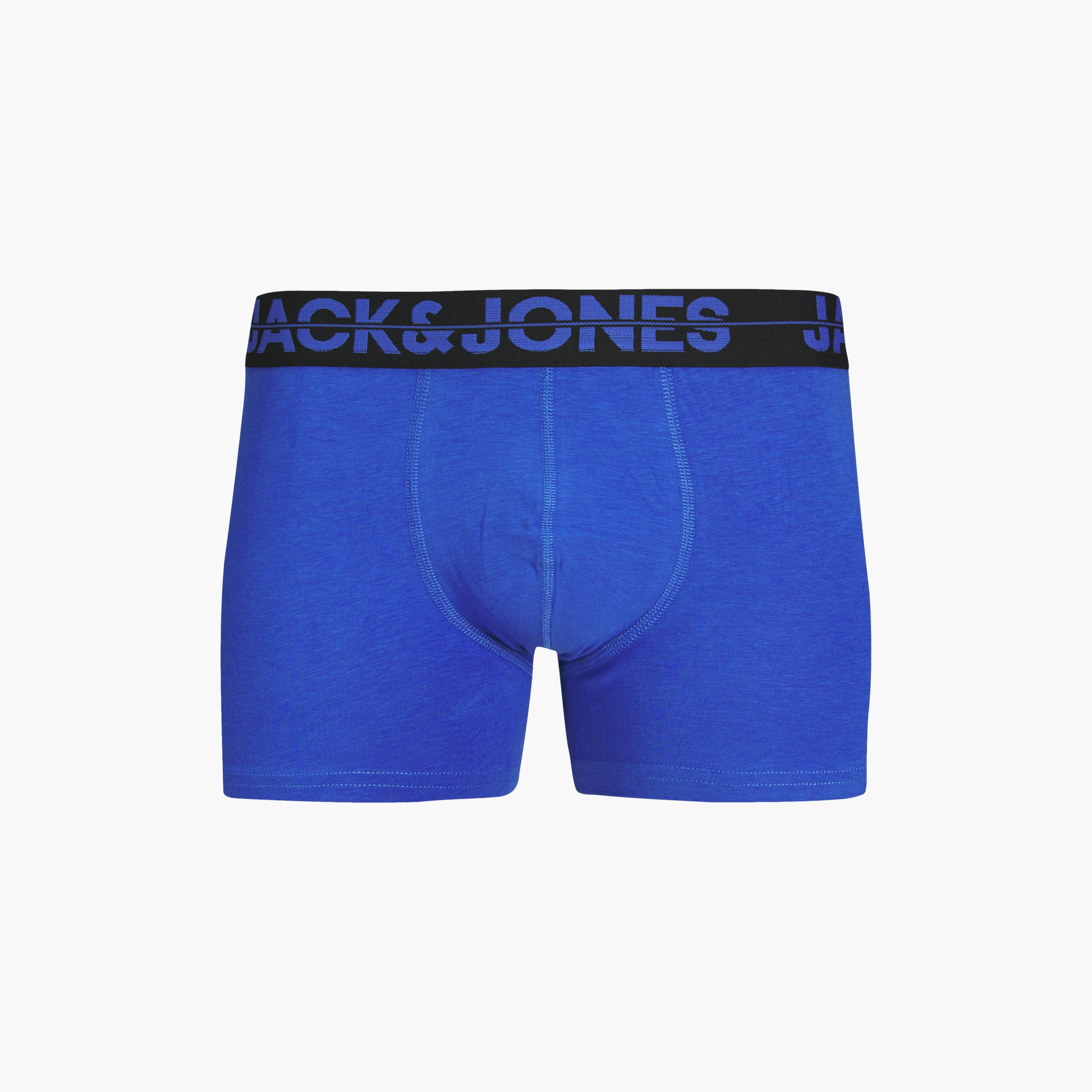 Jack & Jones Pack of 5 Solid Trunks with Brand Print Waistband-men-clothing-innerwear-underwear-image-5