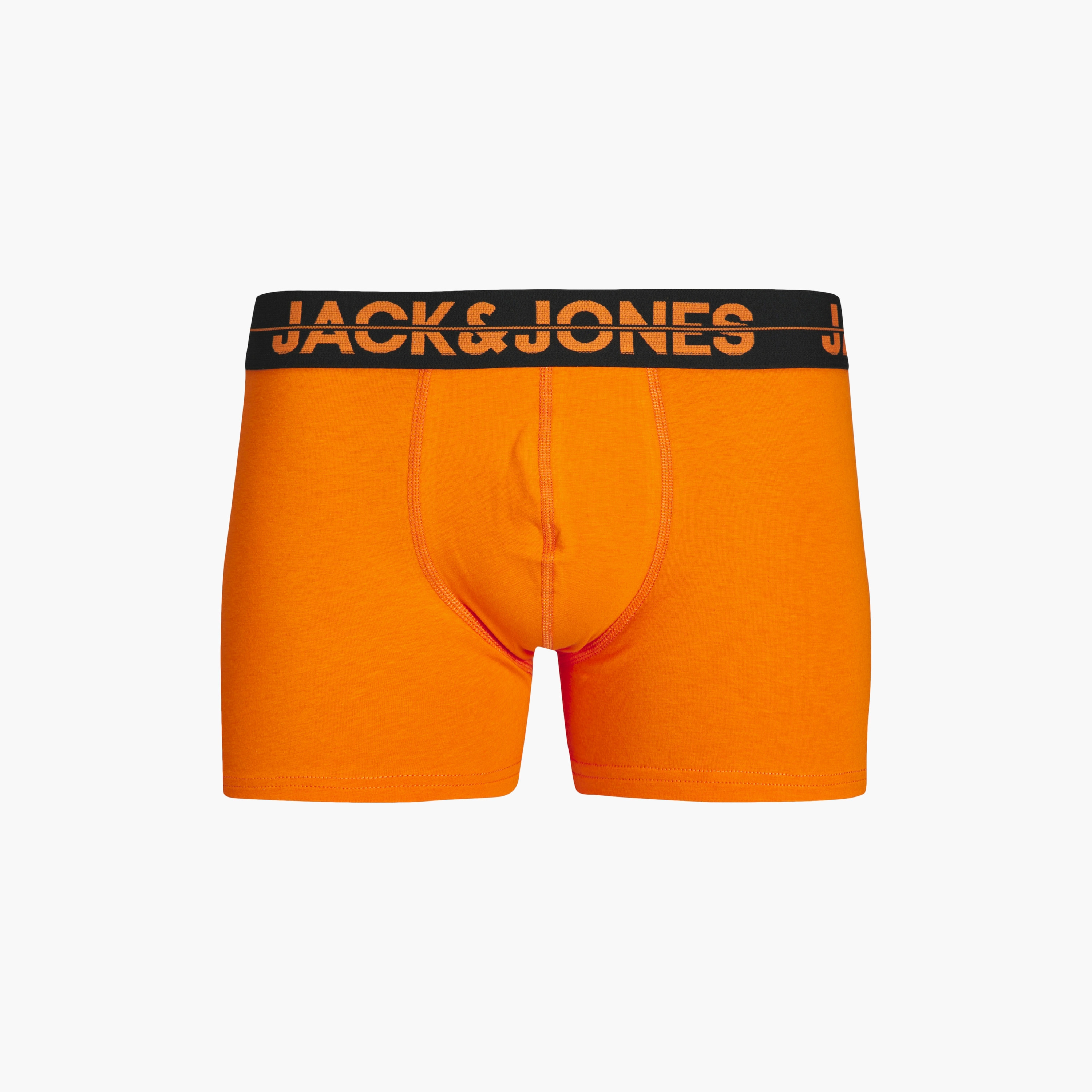 Jack & Jones Pack of 5 Solid Trunks with Brand Print Waistband-men-clothing-innerwear-underwear-image-6