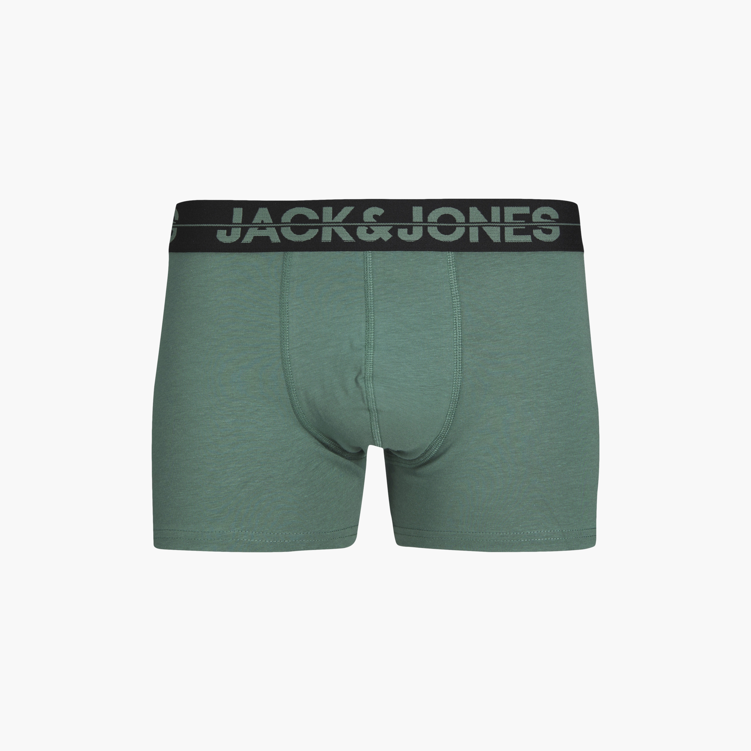 Jack & Jones Pack of 5 Solid Trunks with Brand Print Waistband-men-clothing-innerwear-underwear-image-7