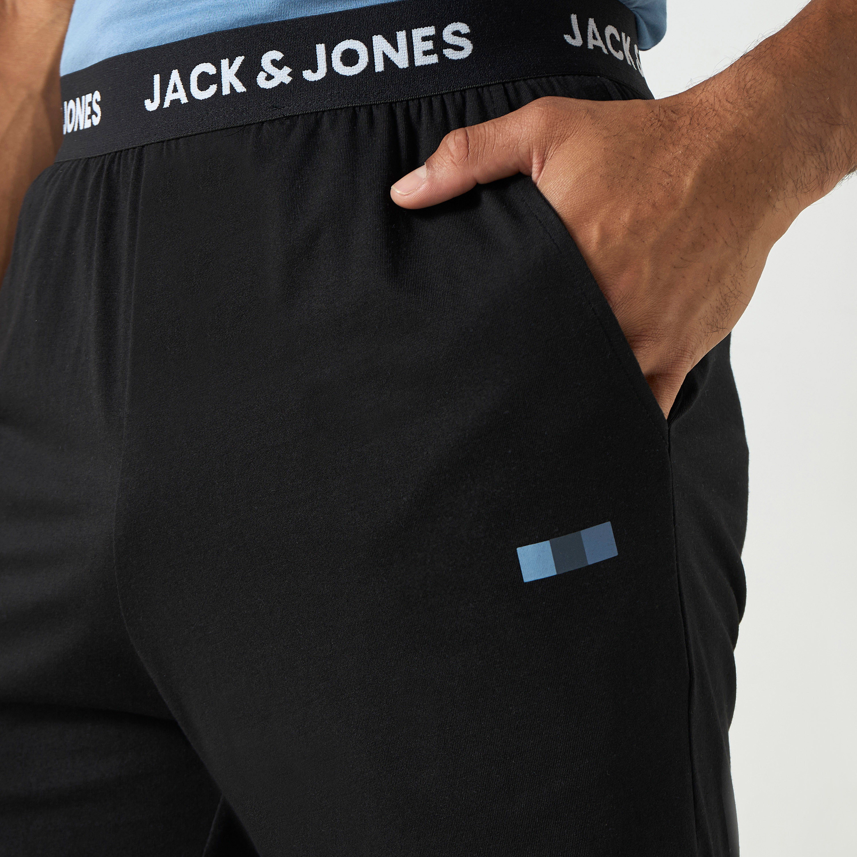 Jack & Jones Plain Mid Waist Elasticated Waistband Shorts-men-clothing-bottoms-shorts-image-4