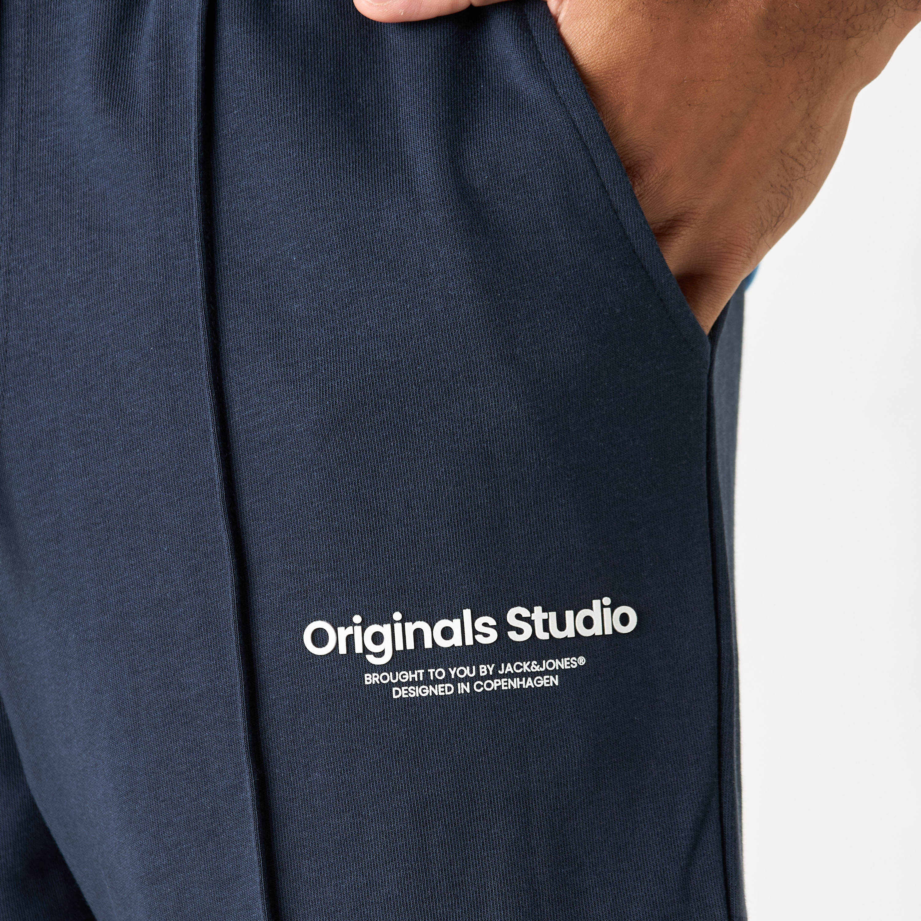Jack & Jones Plain Mid-Rise Drawstring Waistband Shorts-men-clothing-bottoms-shorts-image-8